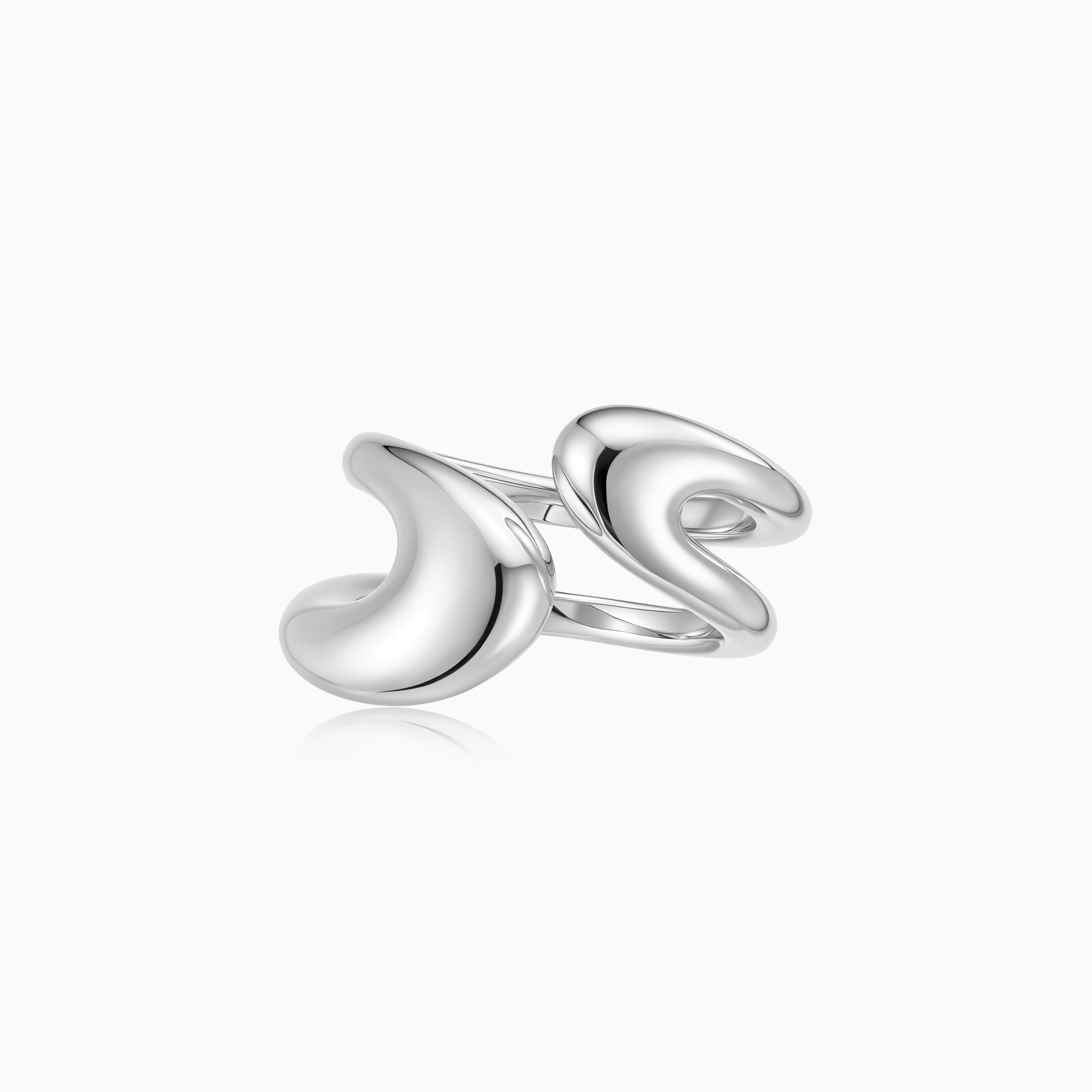 Double Band Open Ring – Meulien