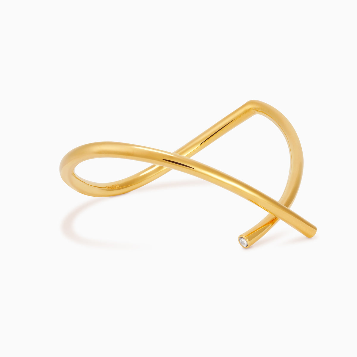 Abstract Embrace Bangle Bracelet – Meulien