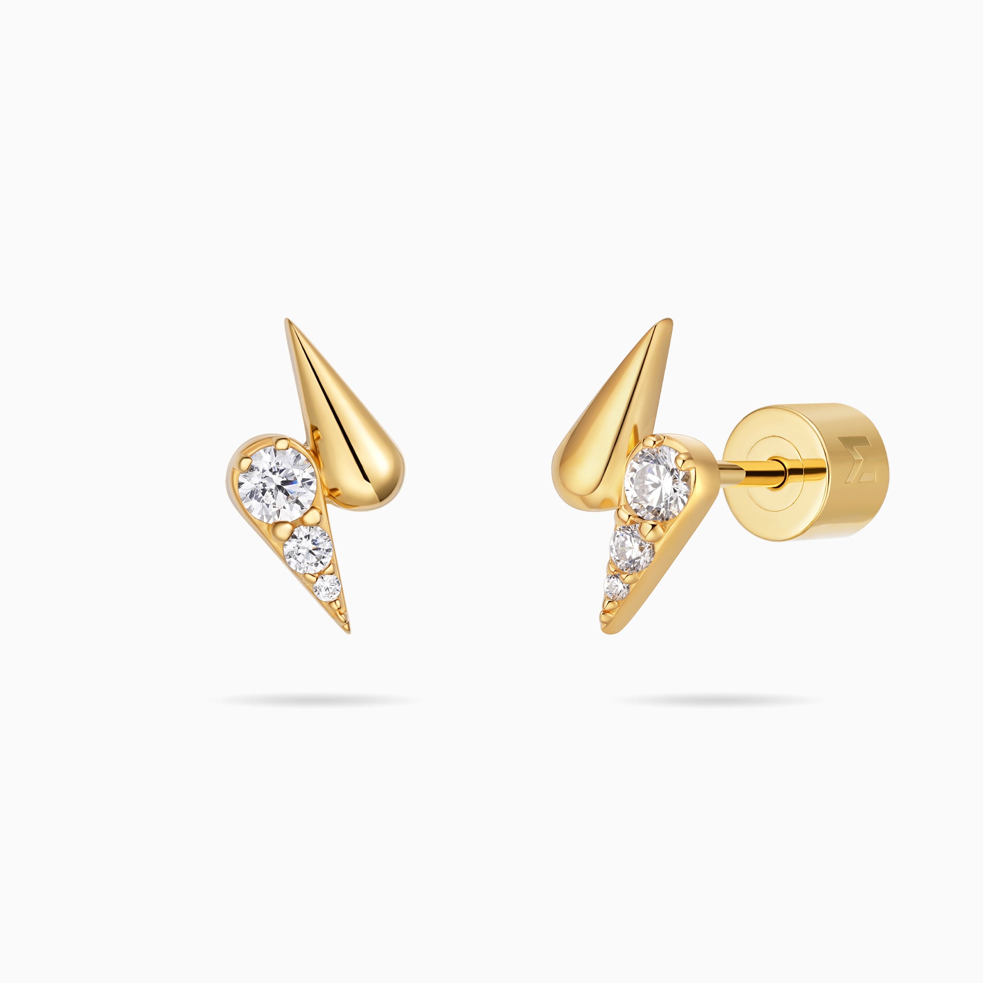 Double Waterdrop Stud Earrings