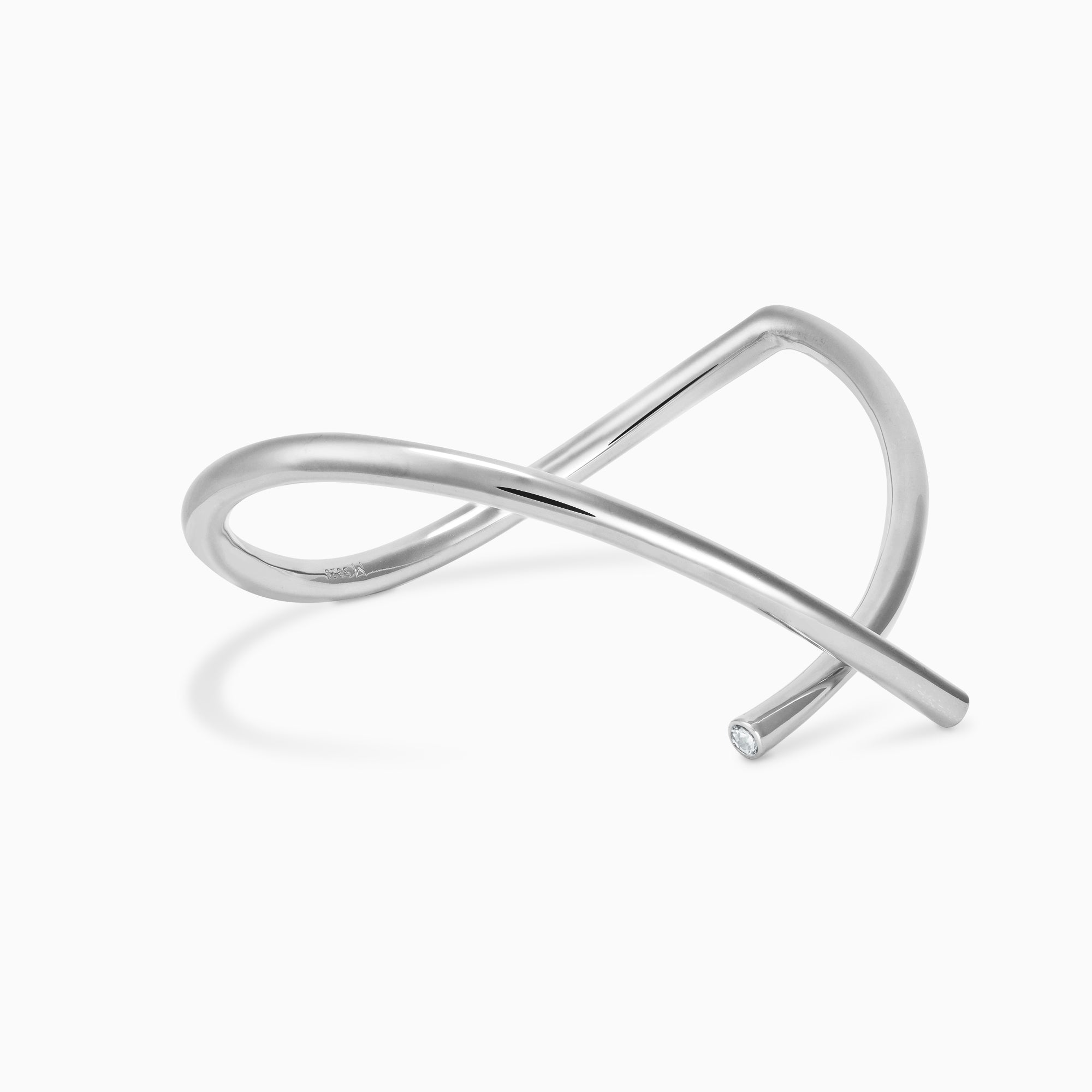 Abstract Embrace Bangle Bracelet