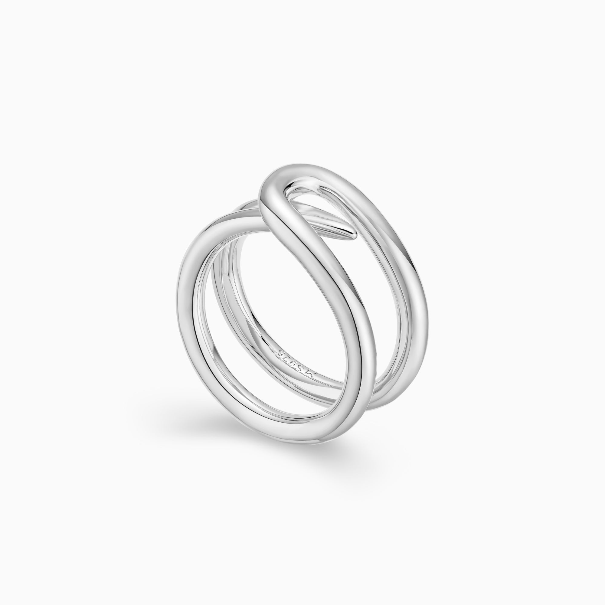 Pointed Double Band Ring