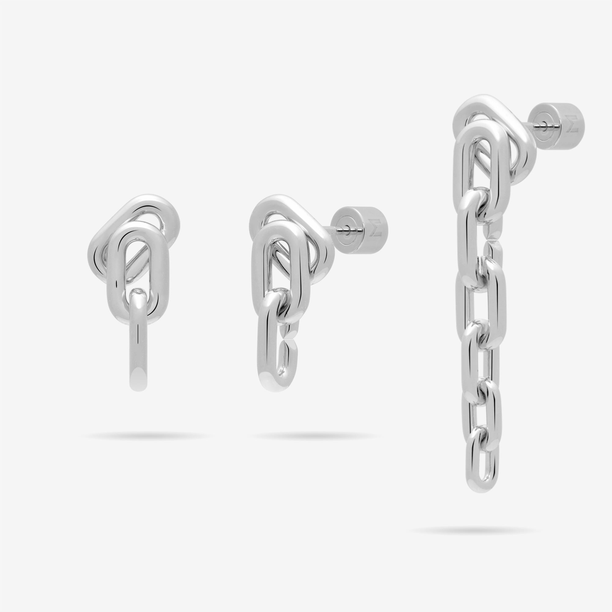 Long or Short Convertible Link Chain Earrings