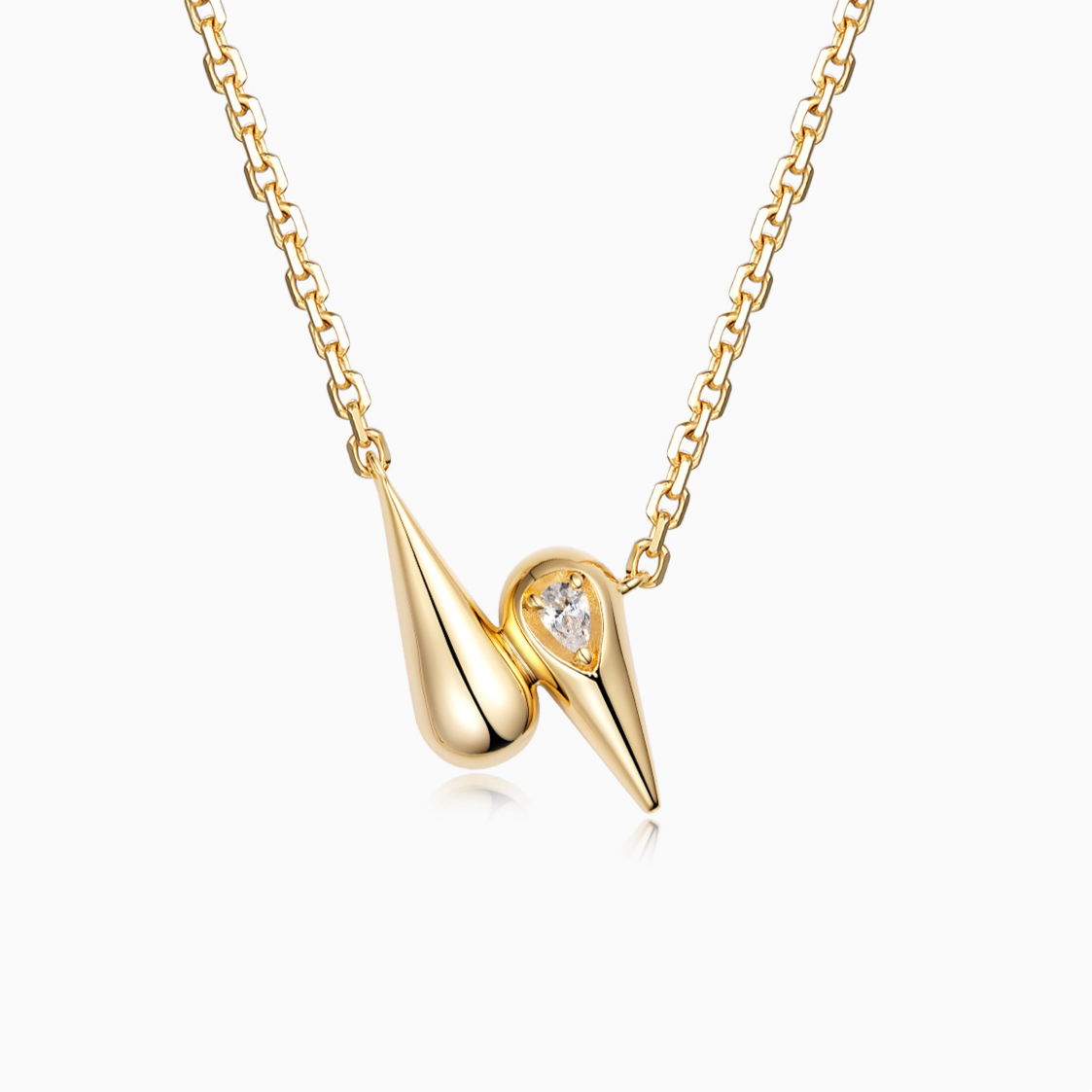 Double Waterdrop Necklace