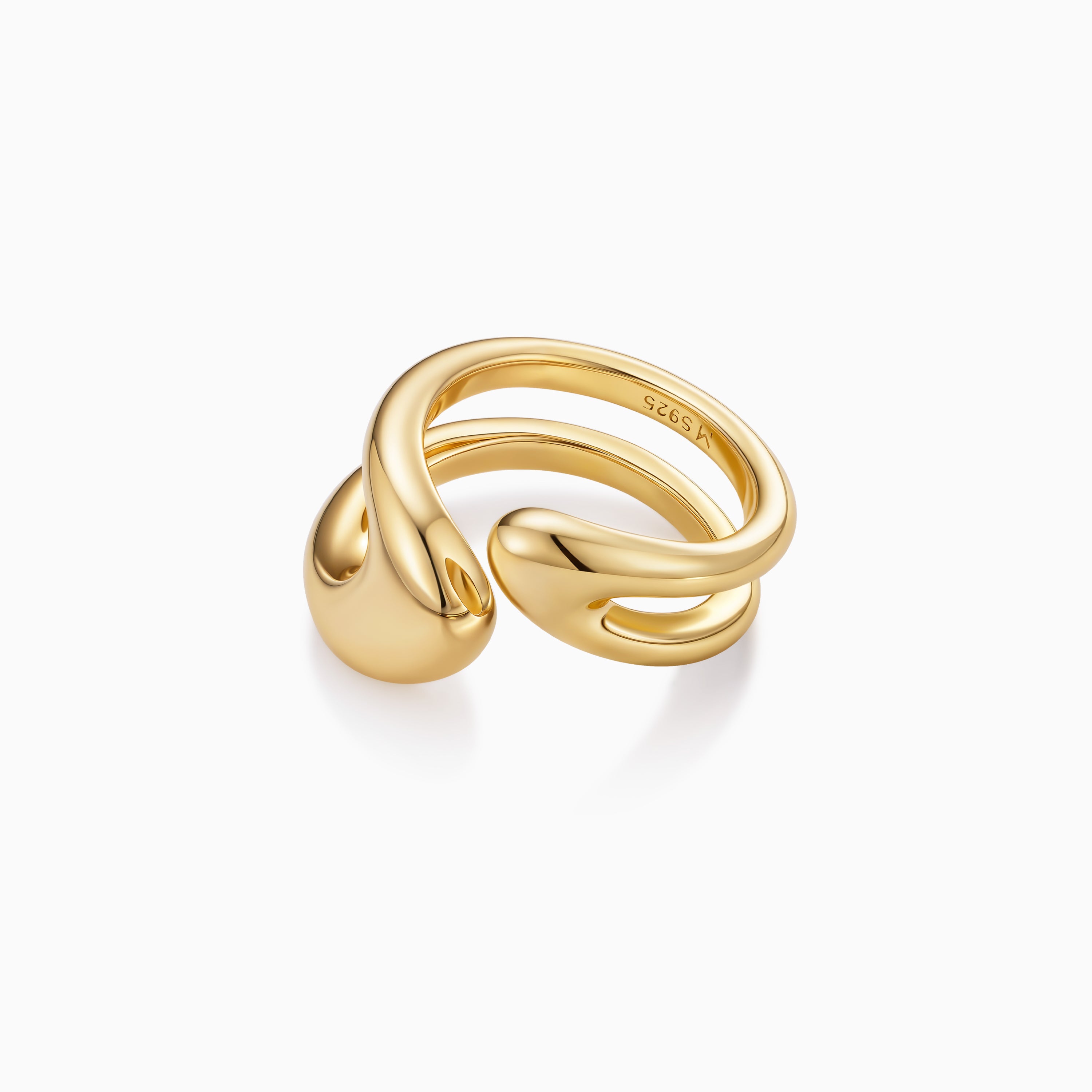 Double Band Open Ring