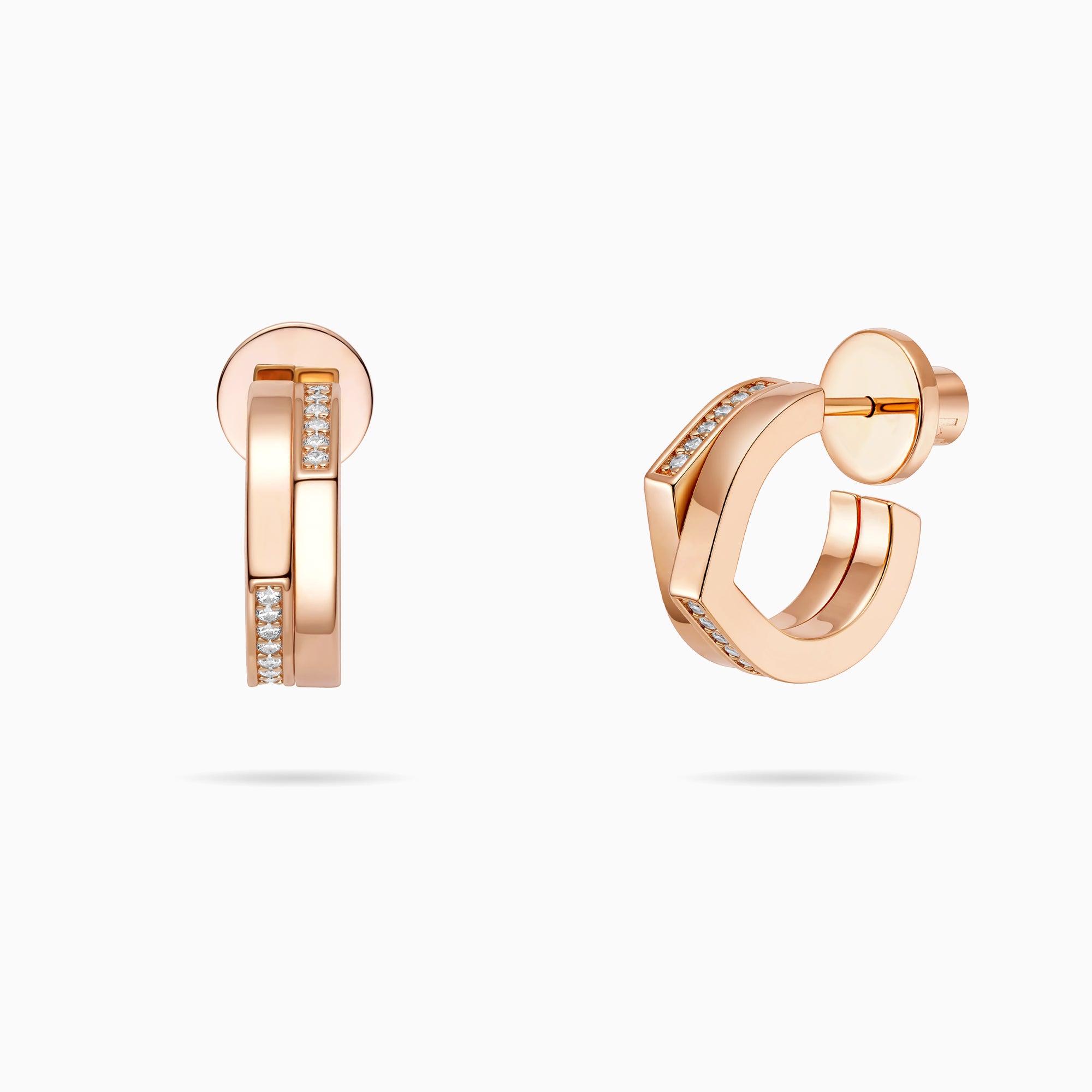 Unaligned Double Waterdrop Earrings