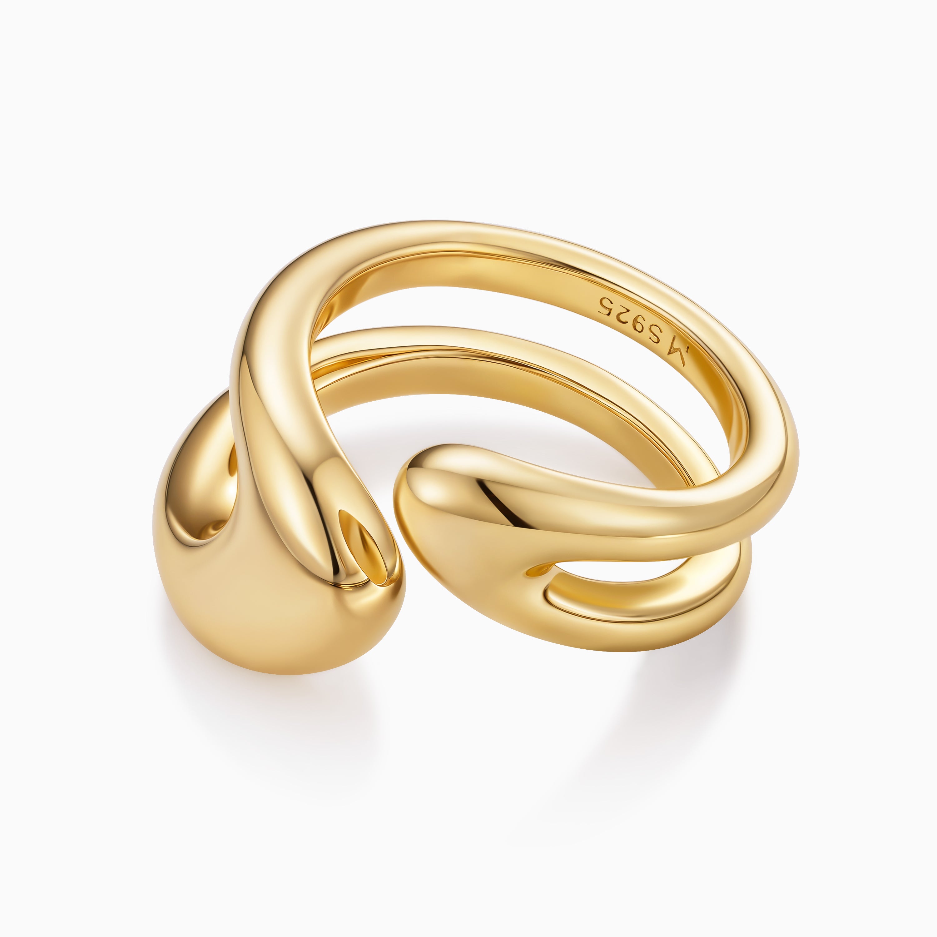 Double Band Open Ring