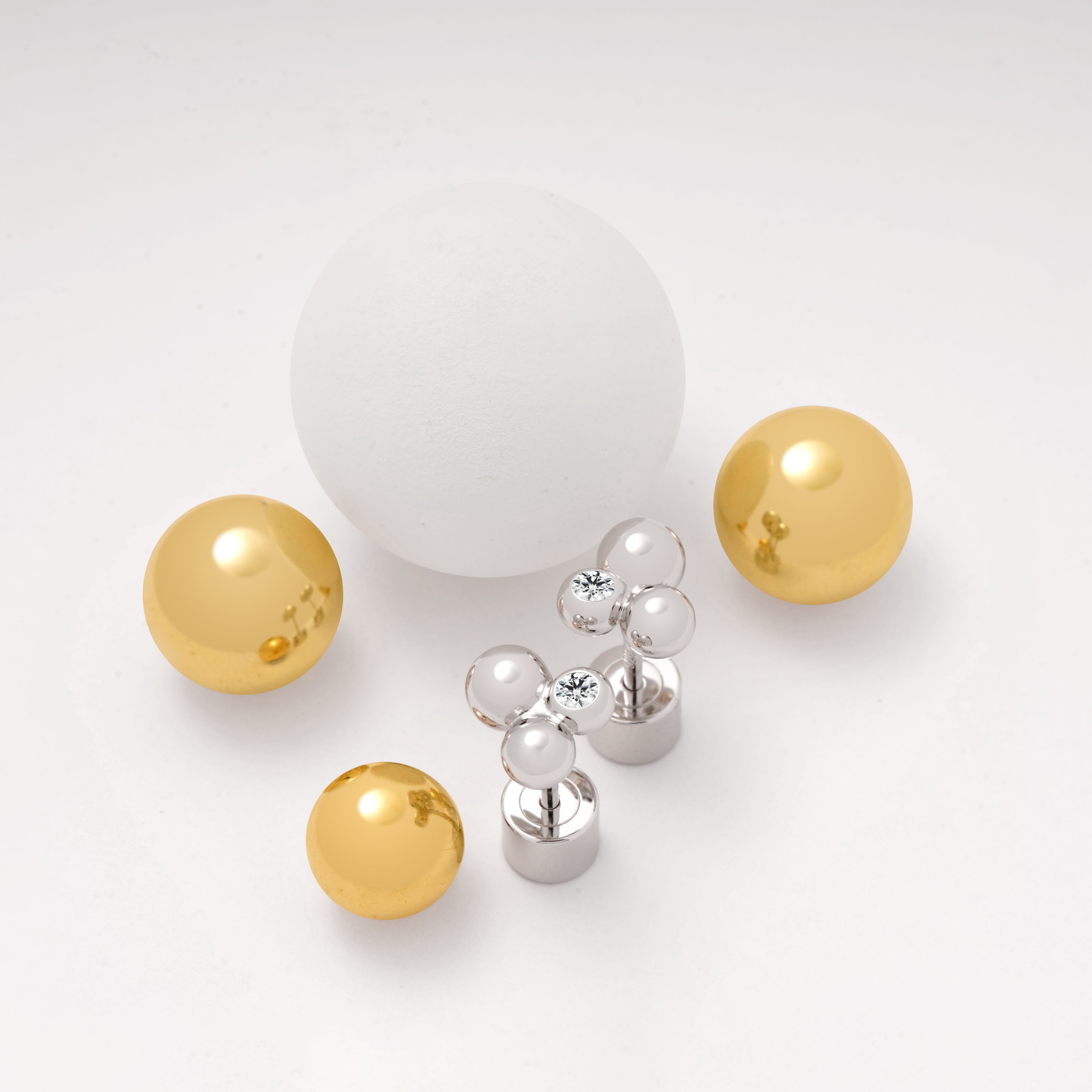 Bubble Cluster Stud Earrings