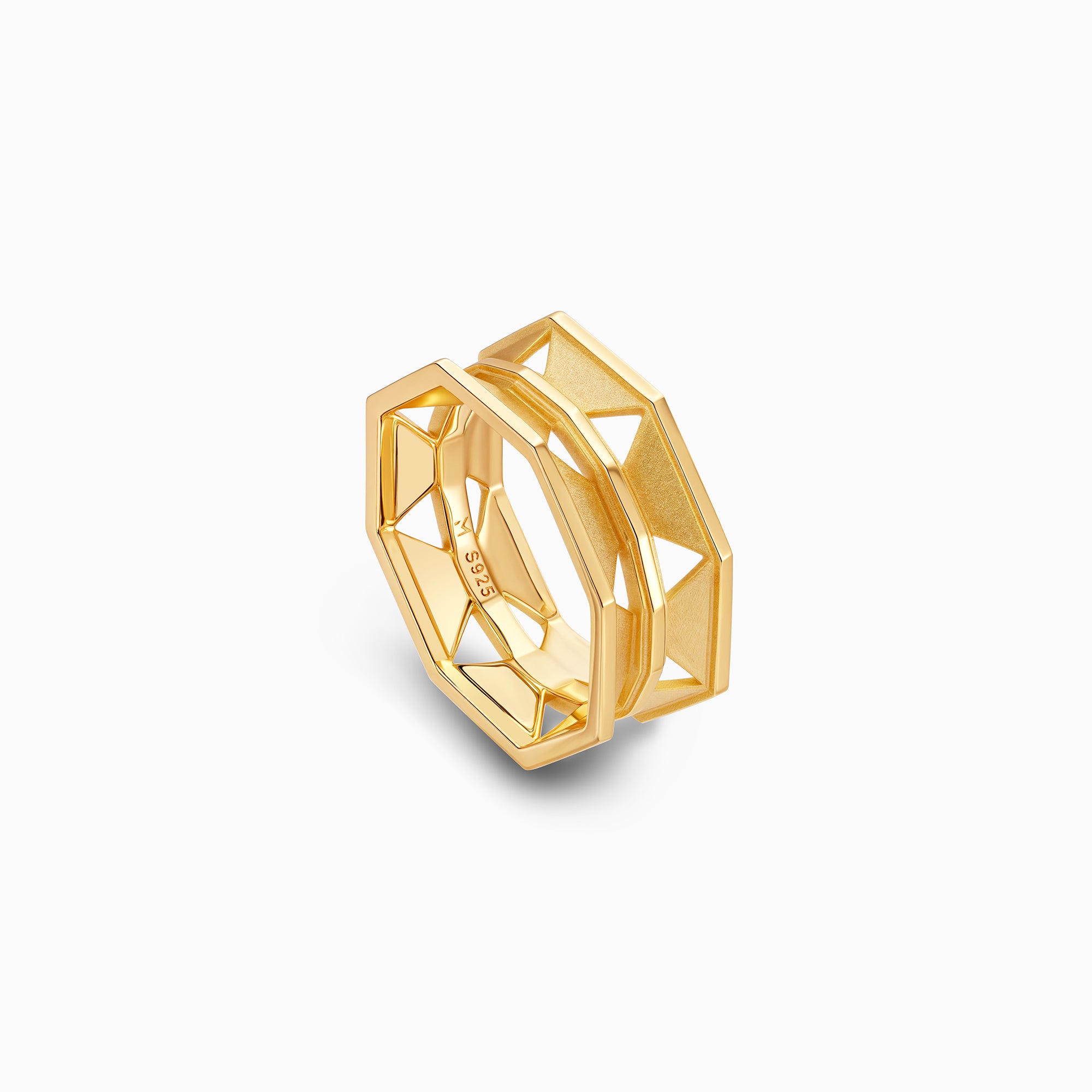 Chunky Hexagon Ring