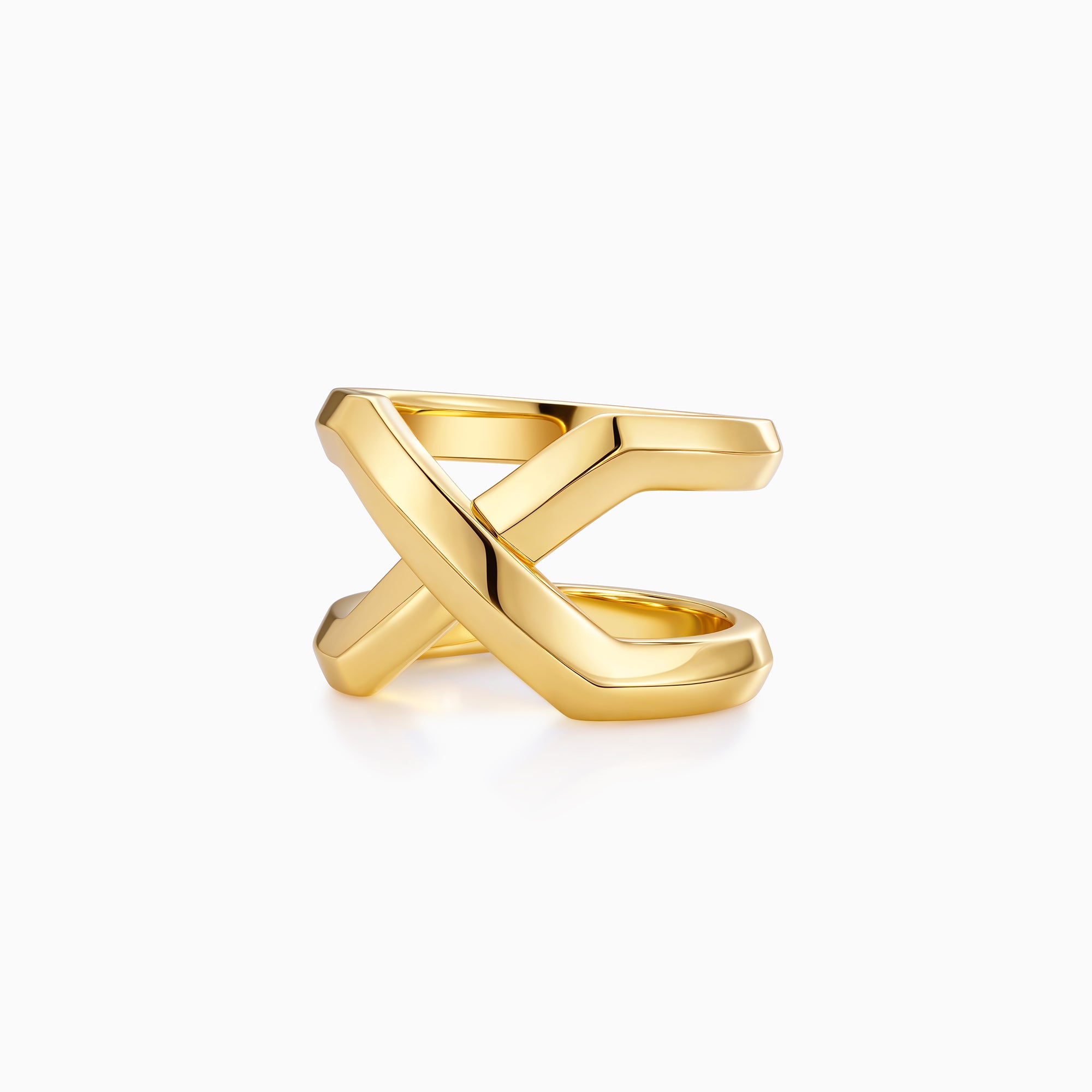 Double Band Cross Ring