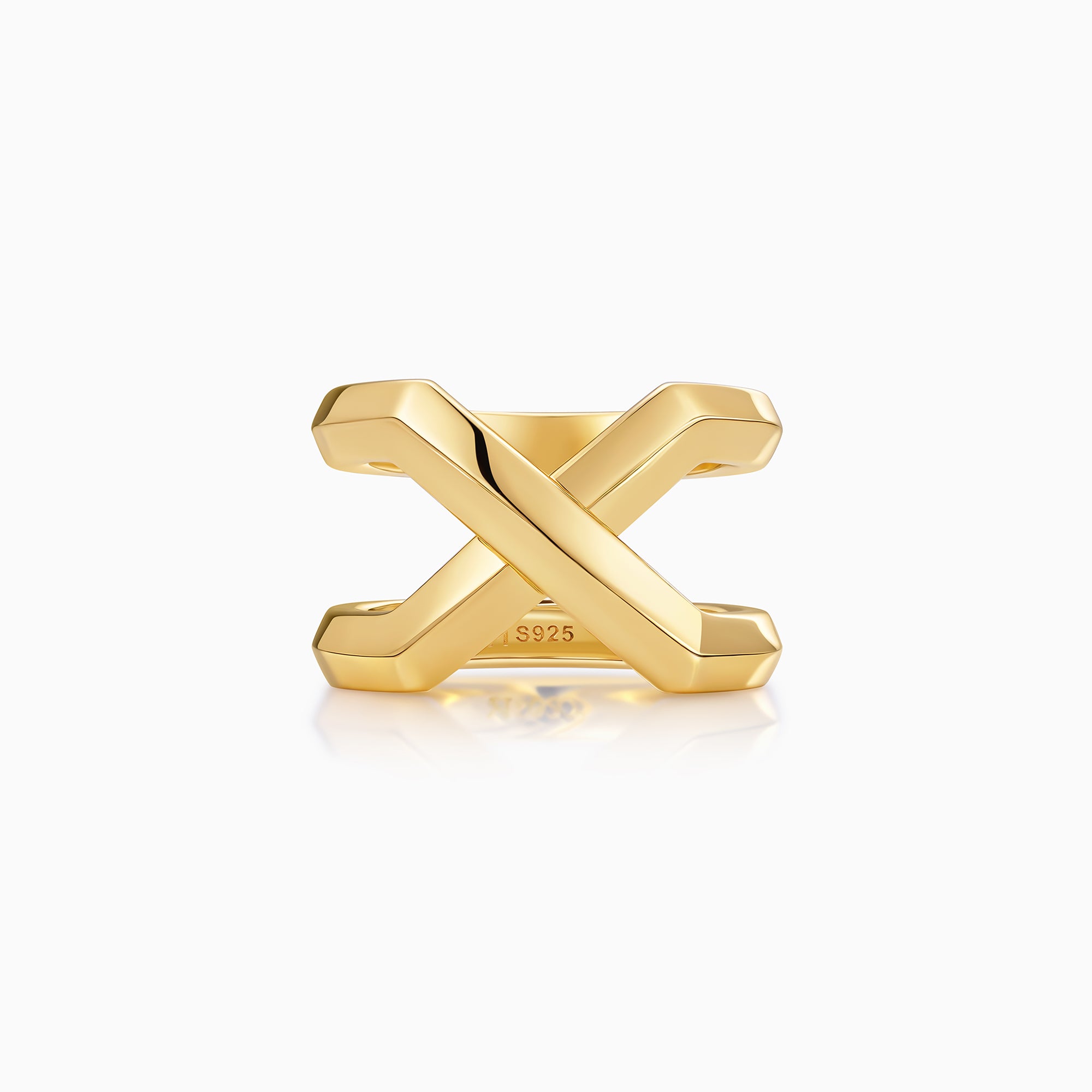 Double Band Cross Ring