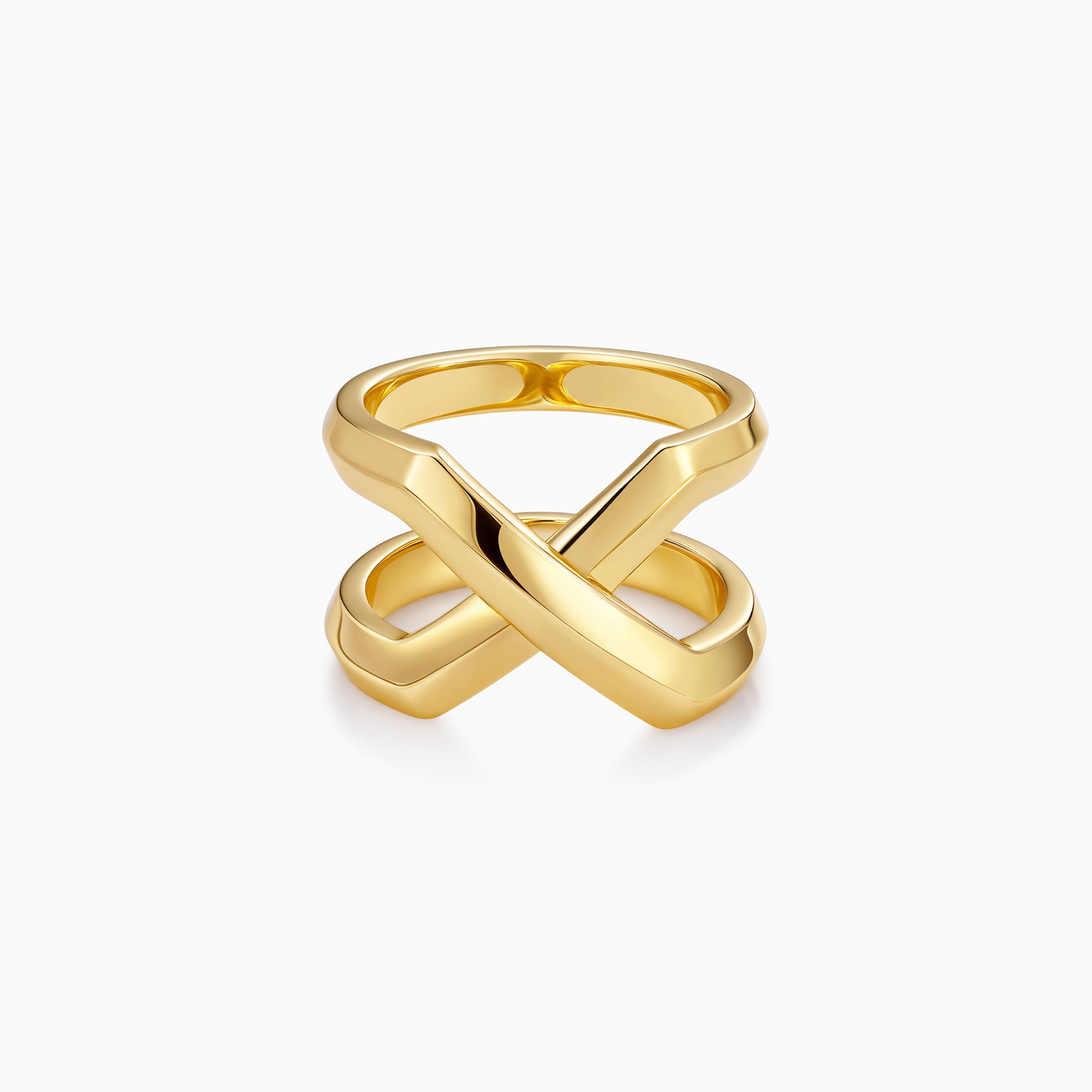 Double Band Cross Ring