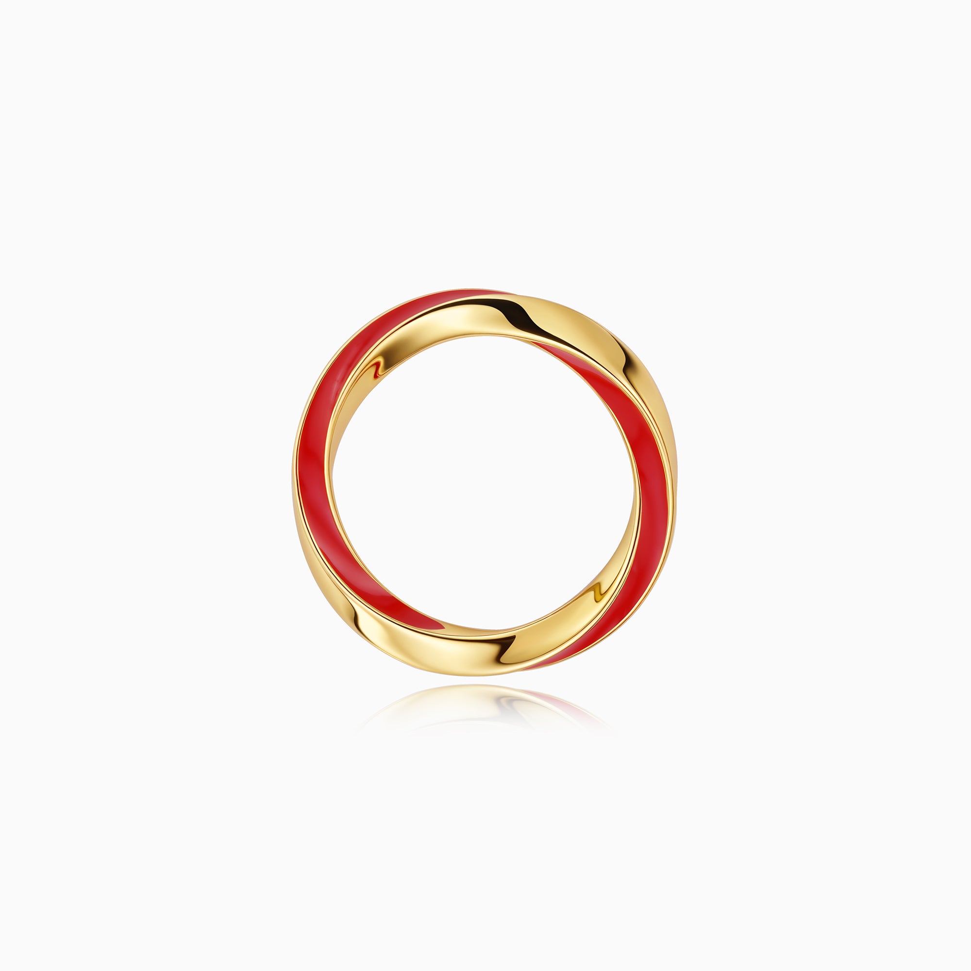 Infinity Twist Enamel Ring