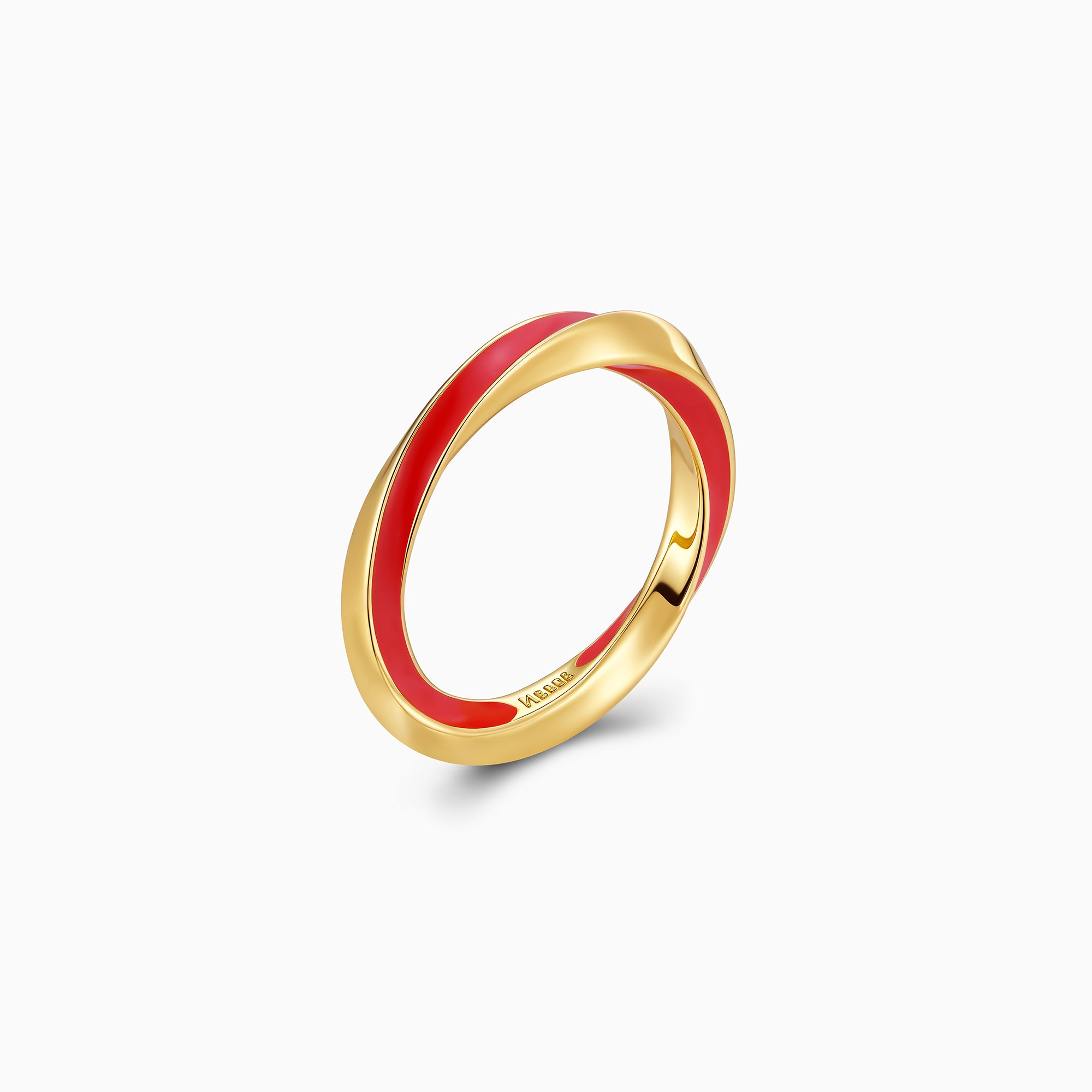 Infinity Twist Enamel Ring