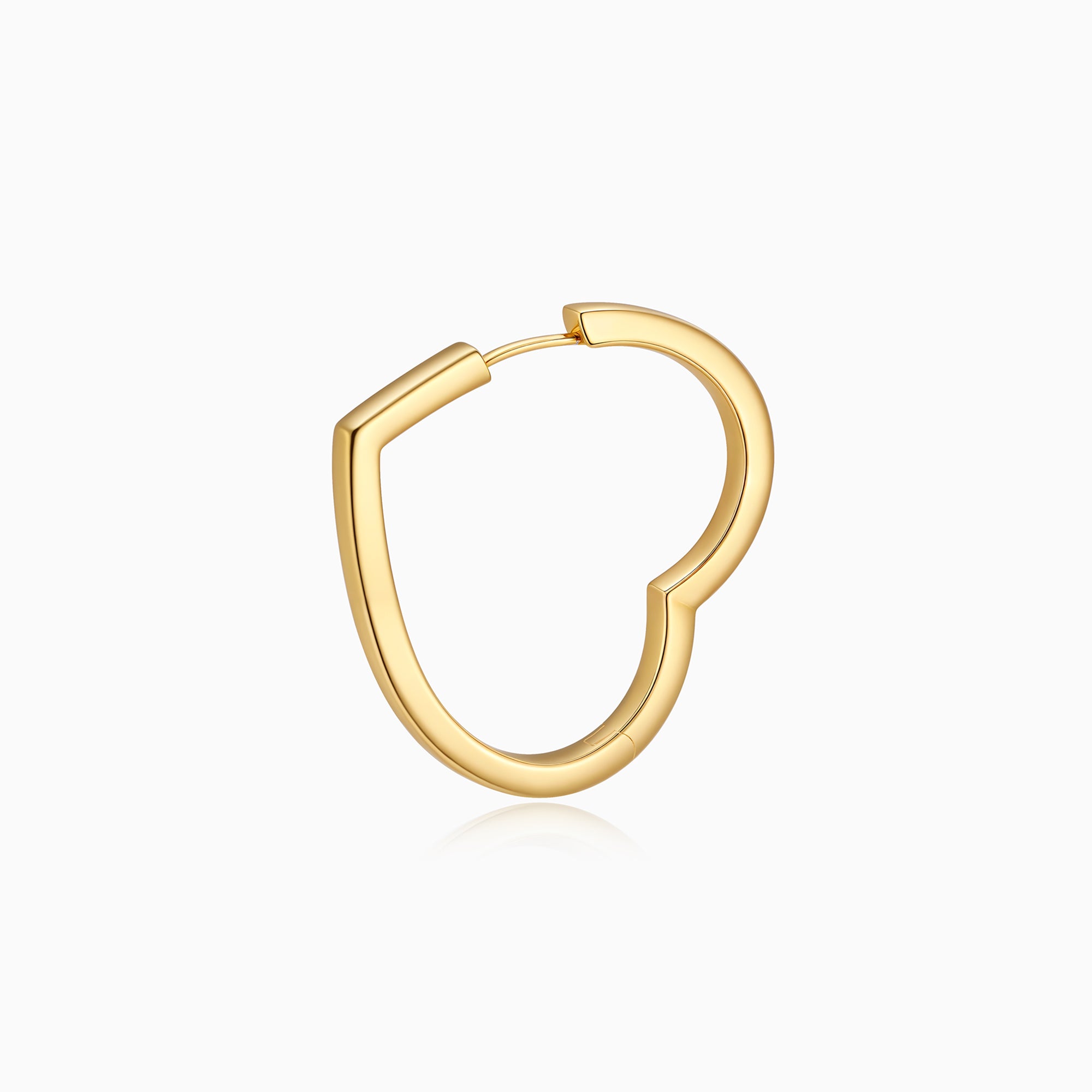 Heart Large Hoop Earrings