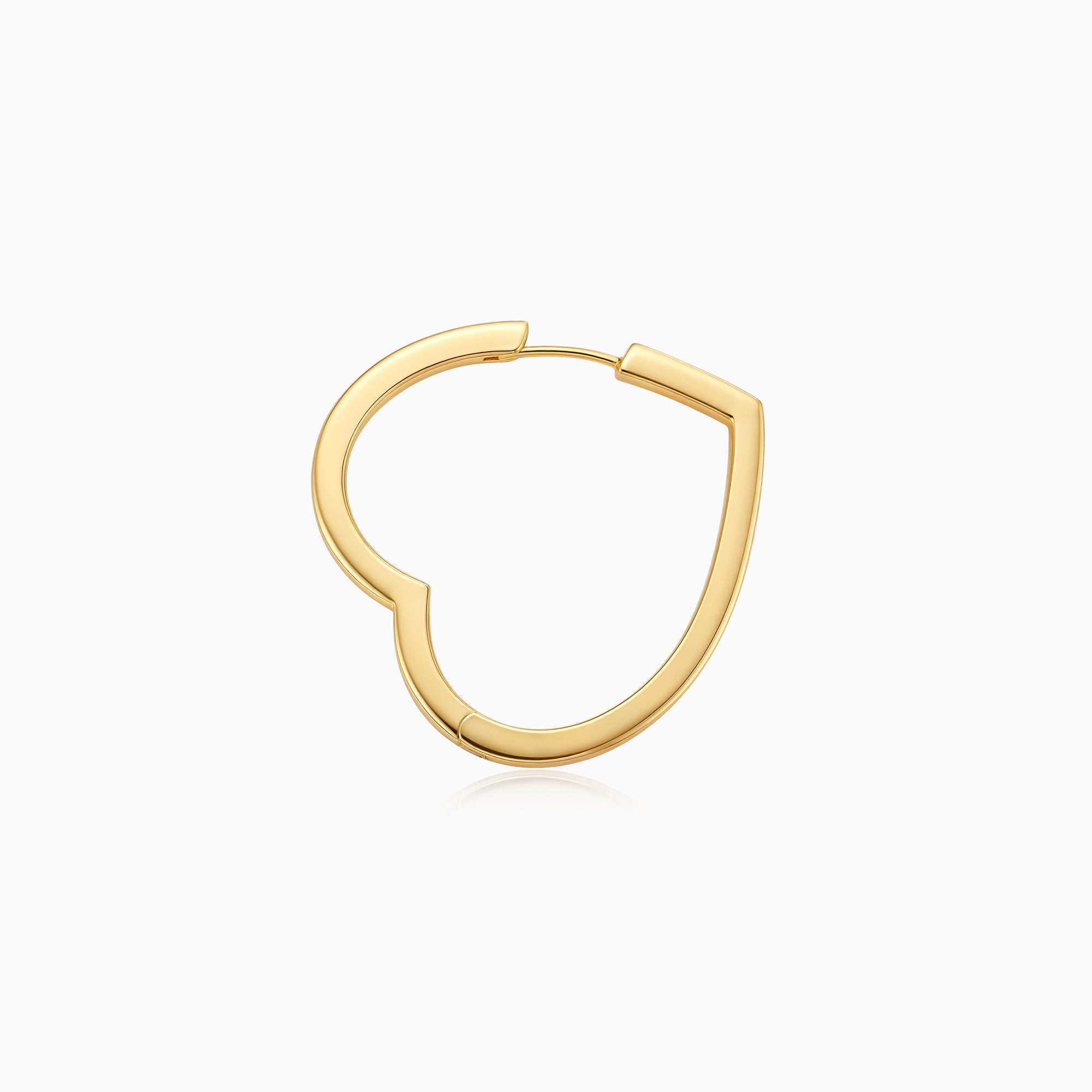 Heart Large Hoop Earrings