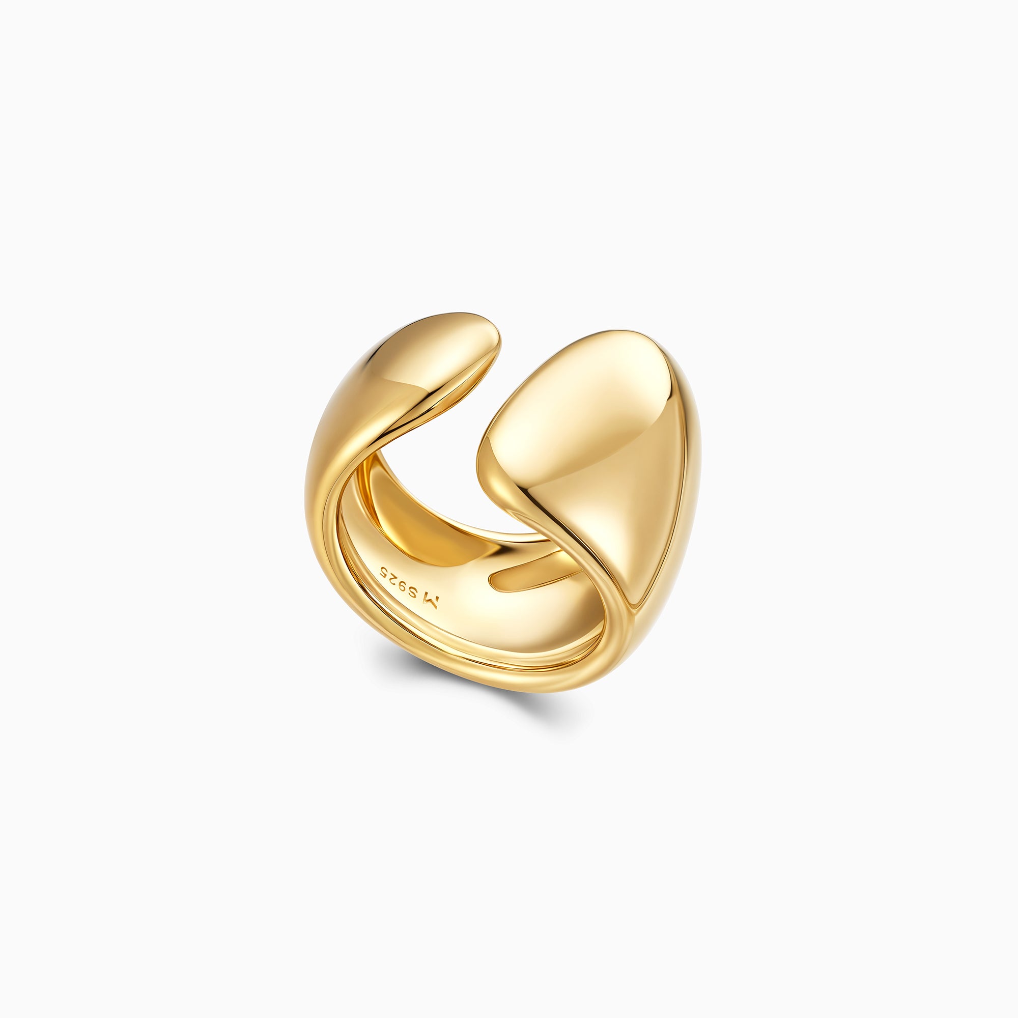 Graduated Wide Band Open Ring