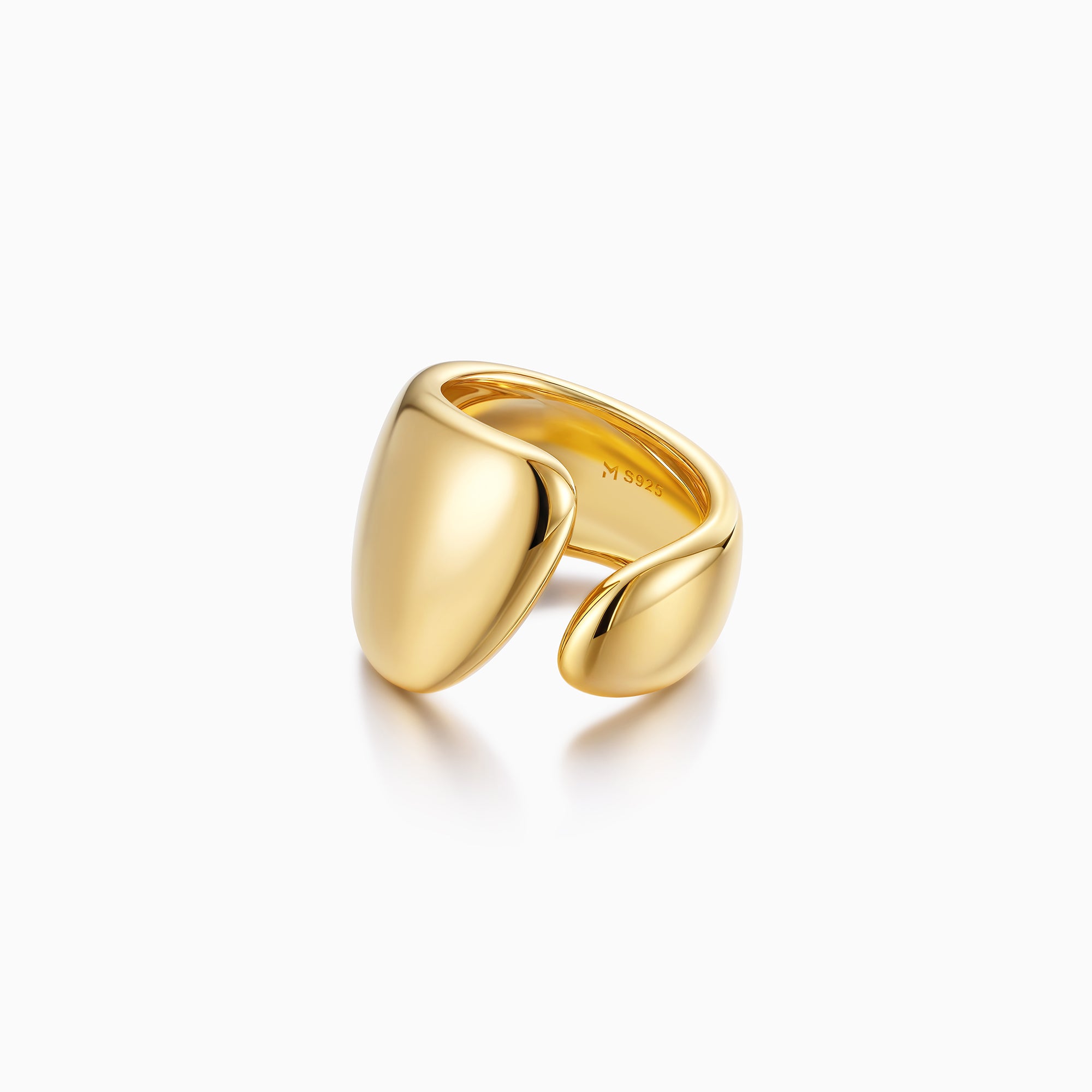 Graduated Wide Band Open Ring