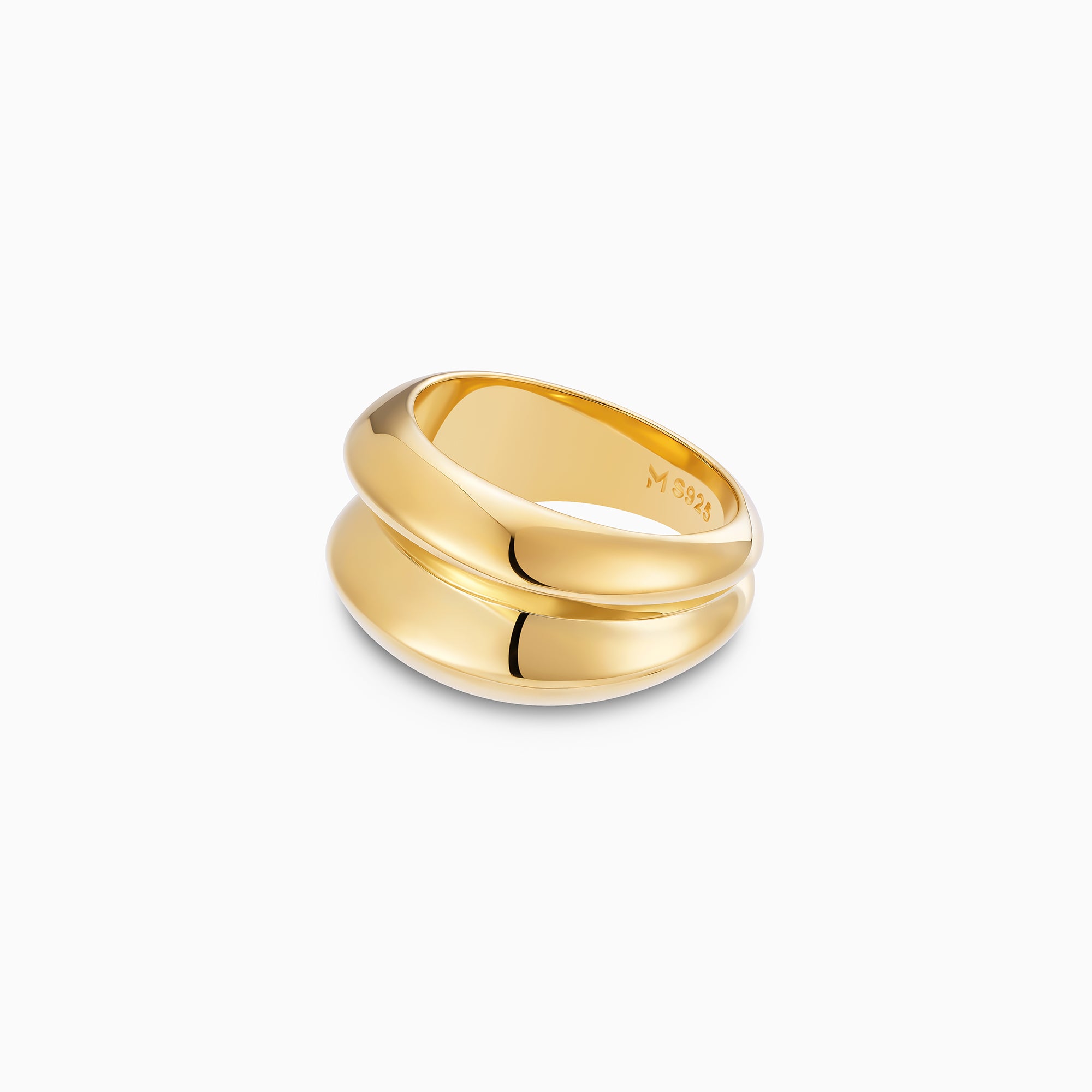 Double Ripple Ring