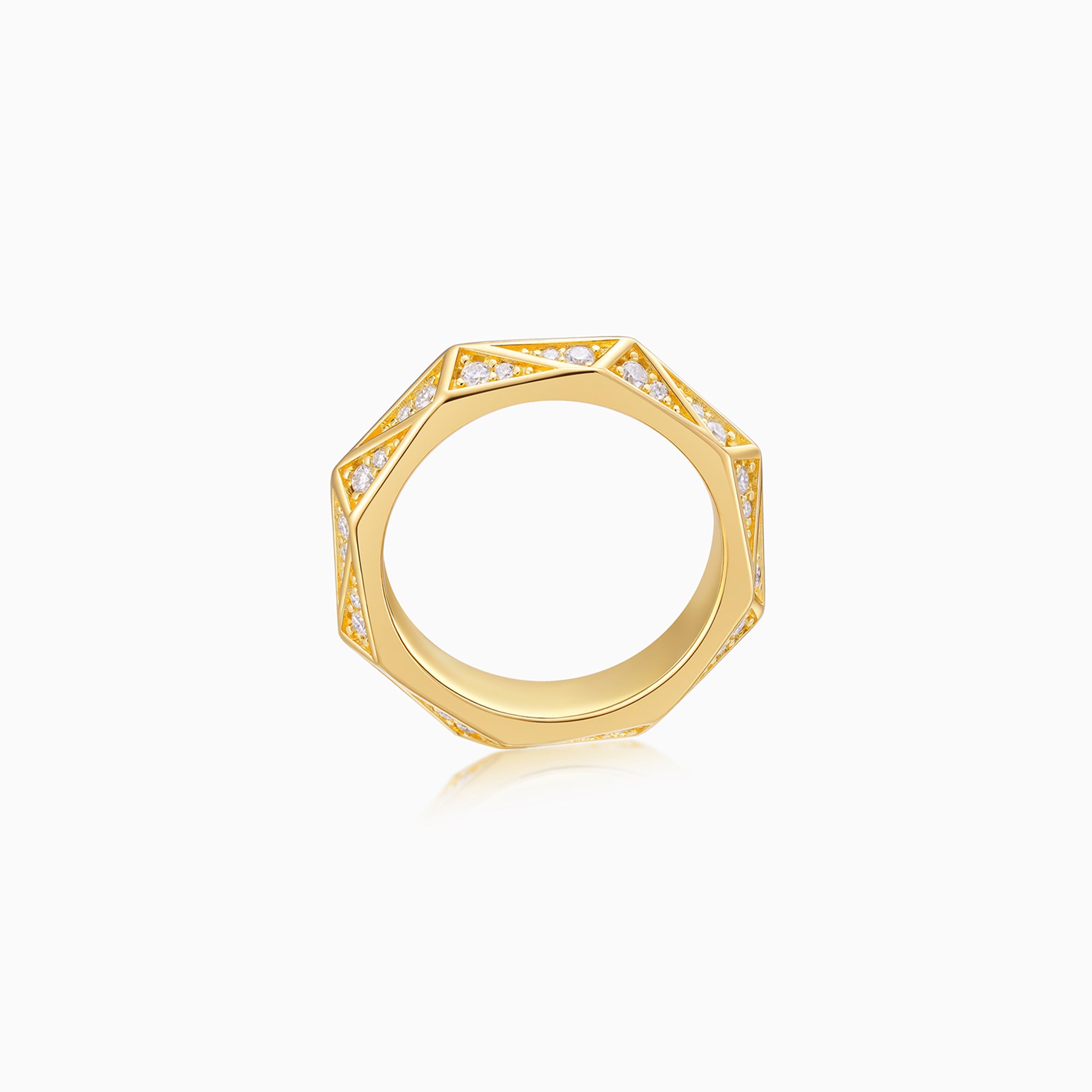 Faceted Pattern Ring