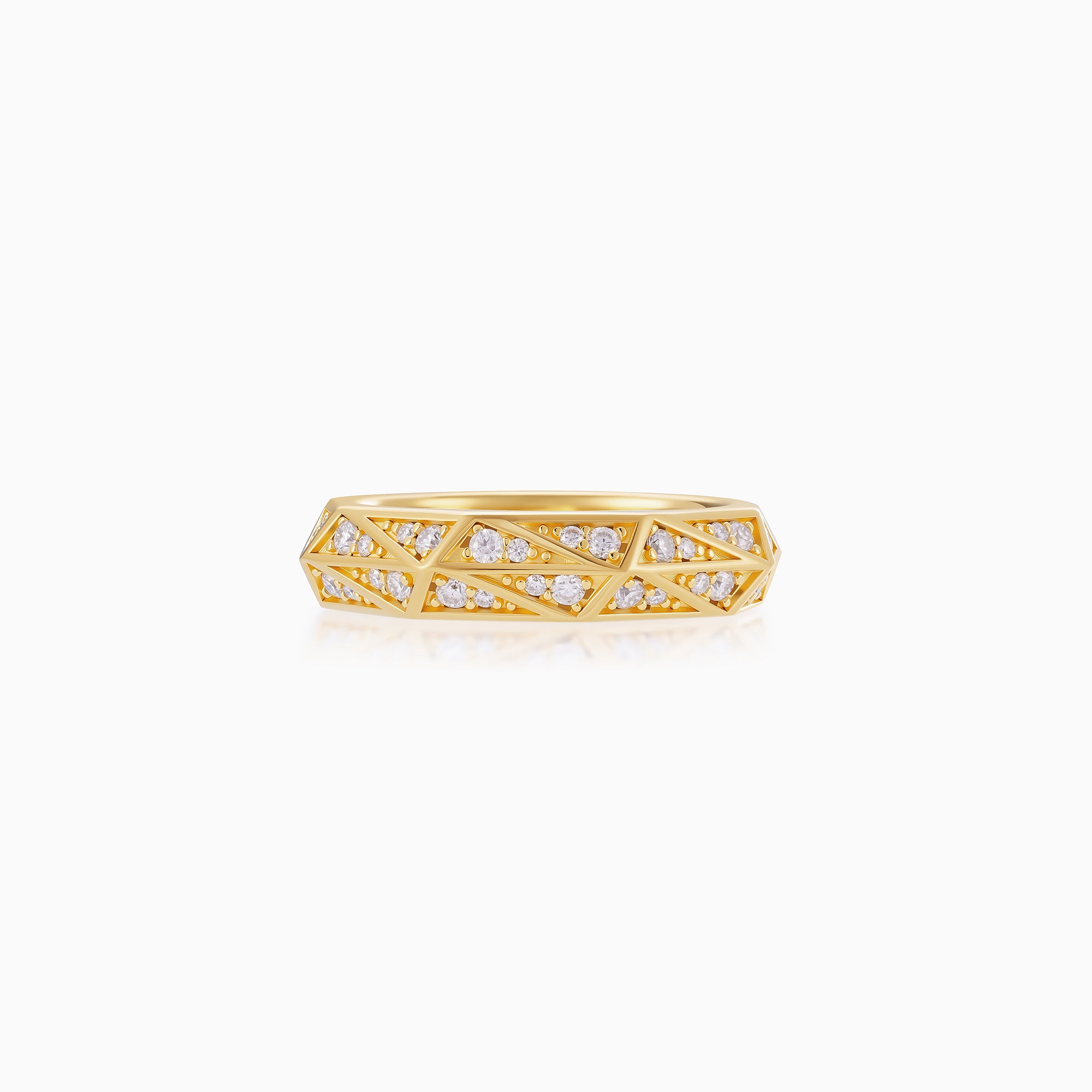 Faceted Pattern Ring