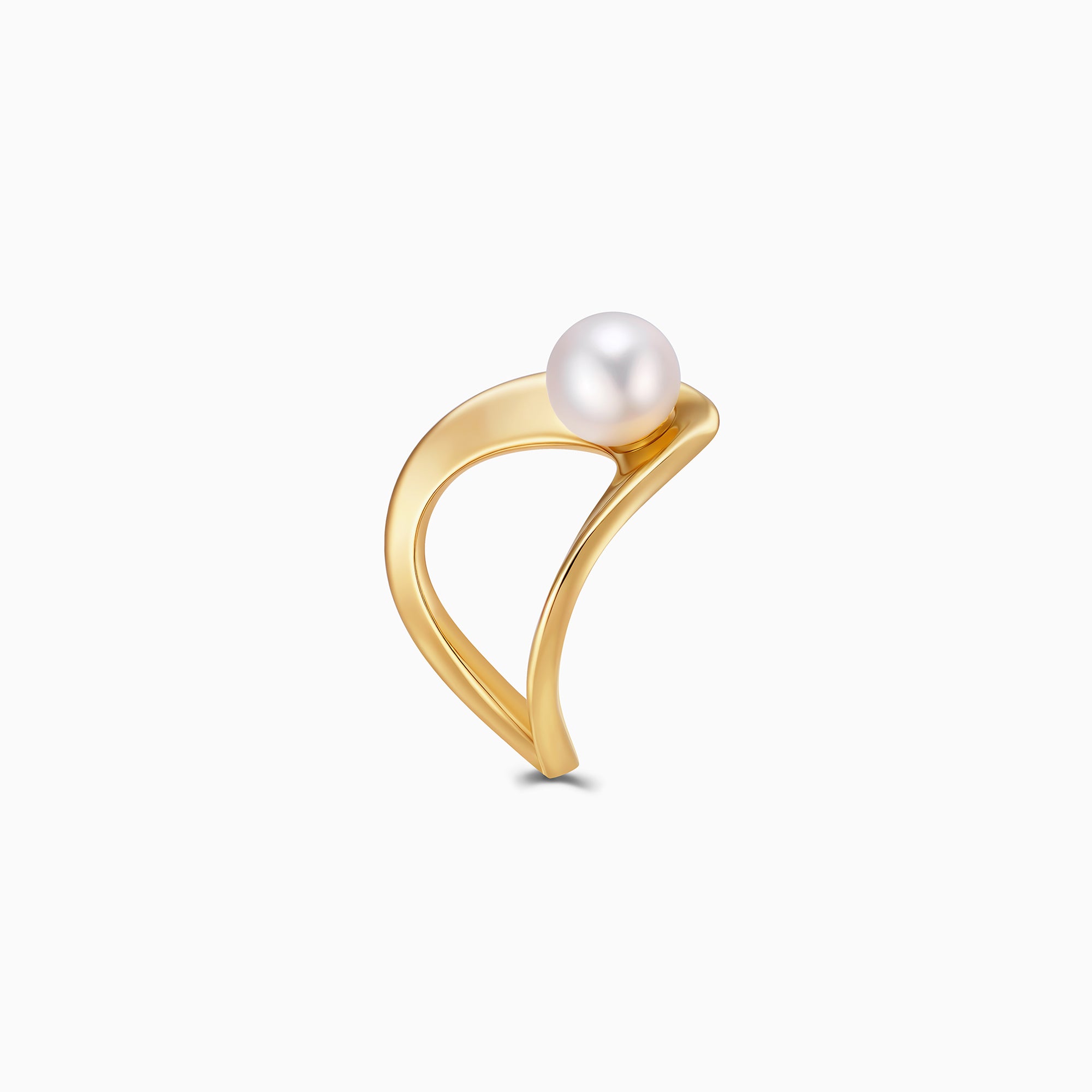 Wave Pearl Ring