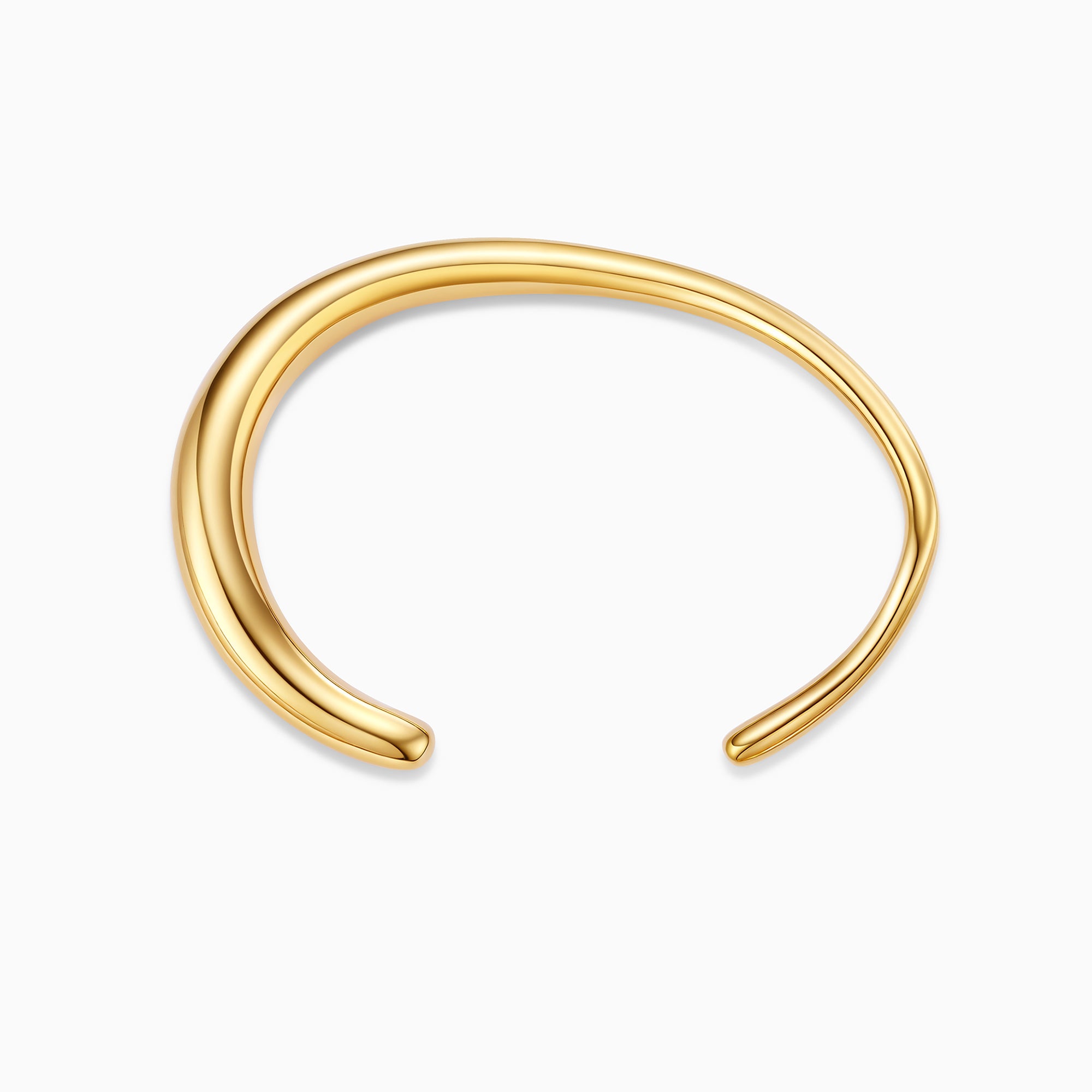 Asymmetrical Oval Cuff Bracelet
