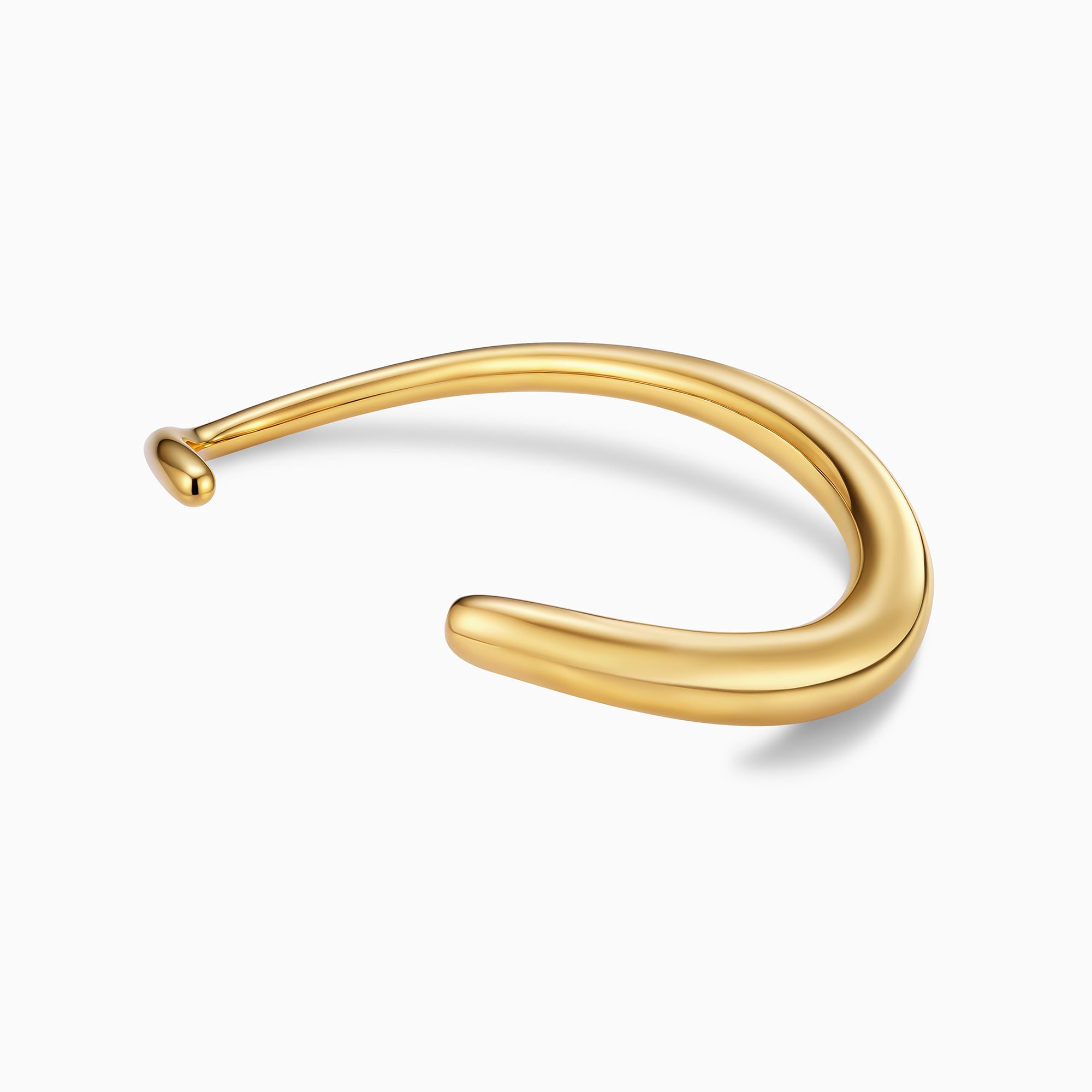 Asymmetrical Oval Cuff Bracelet