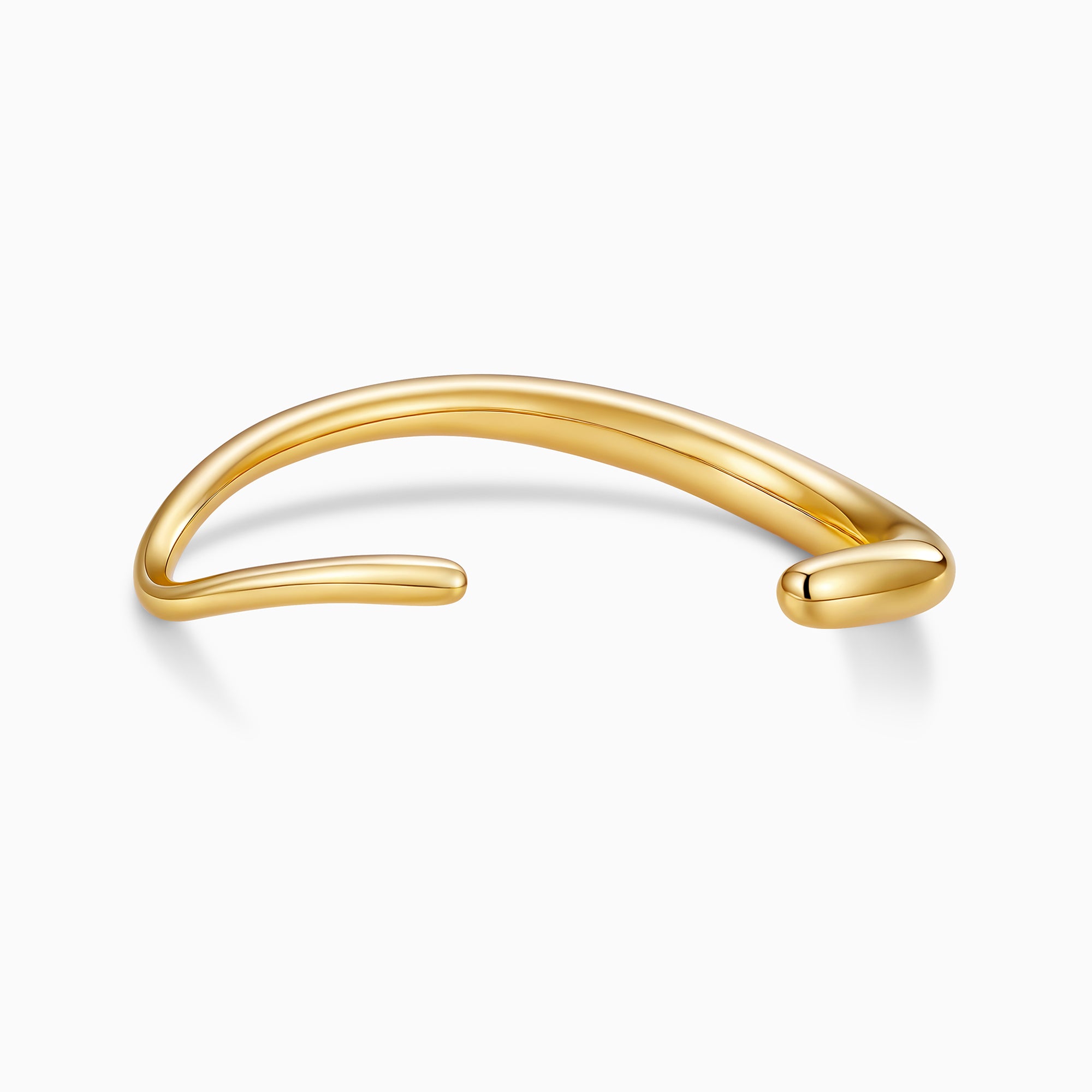 Asymmetrical Oval Cuff Bracelet