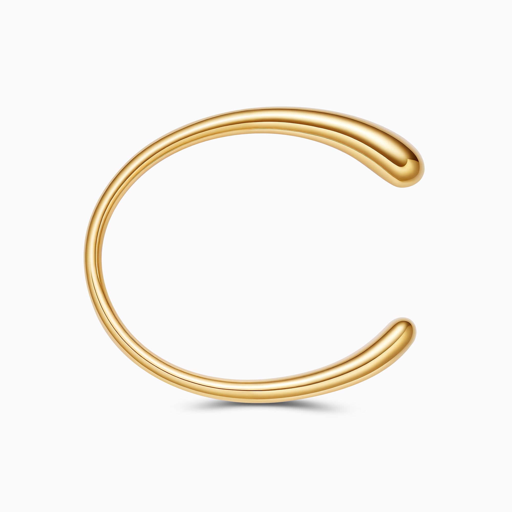 Rounded Open Cuff Bracelet