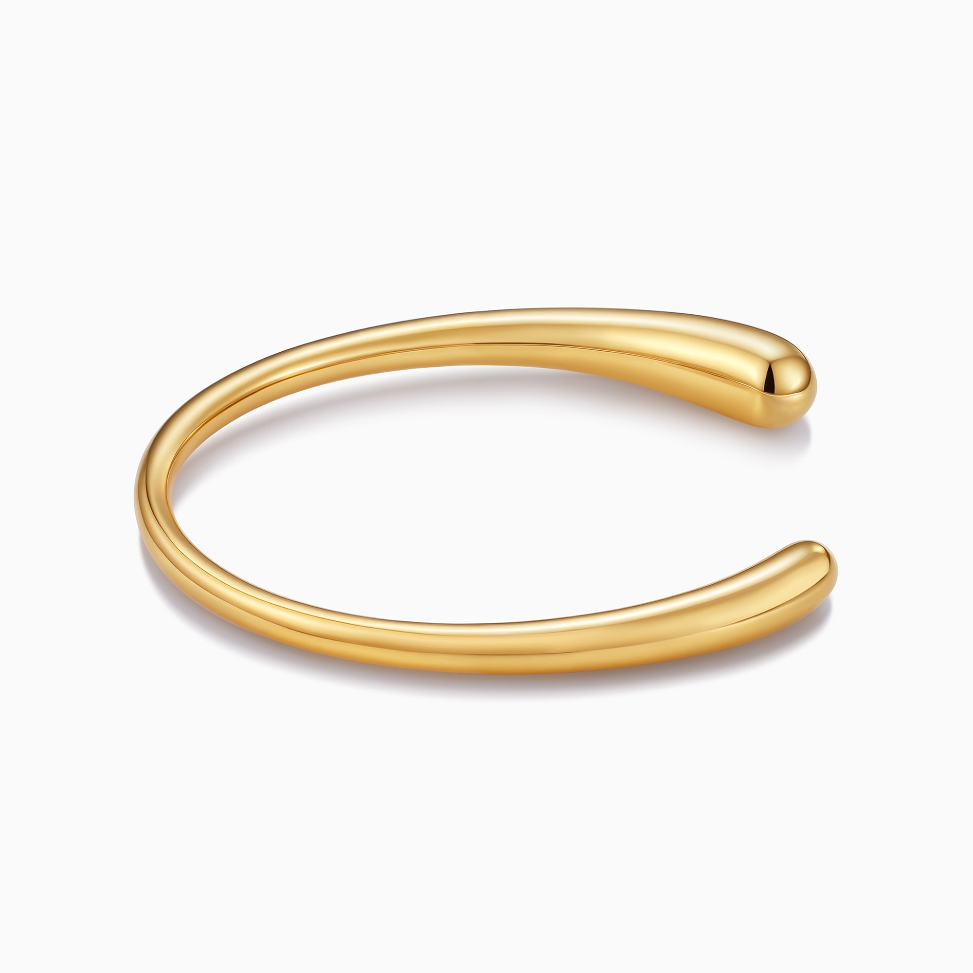 Rounded Open Cuff Bracelet