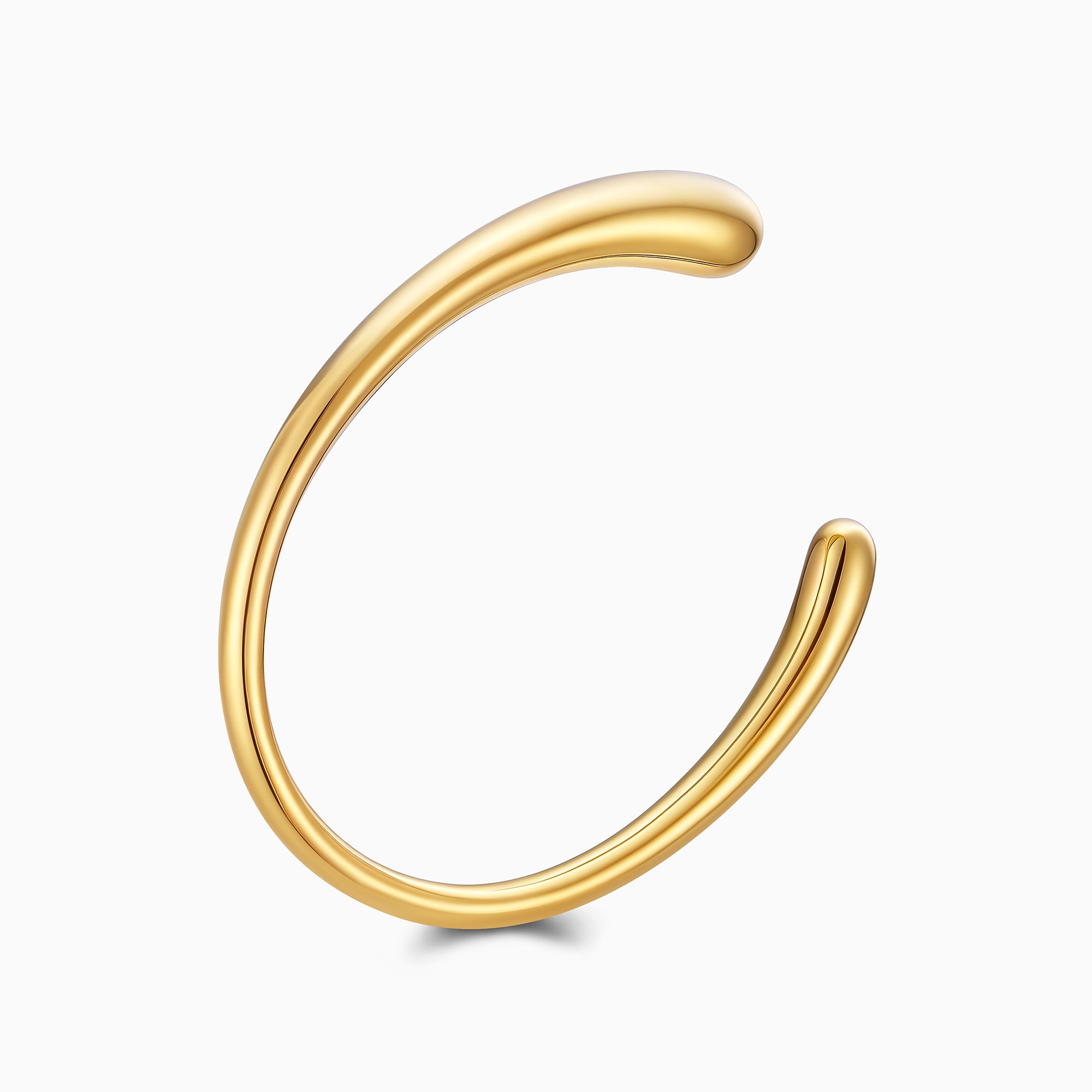 Rounded Open Cuff Bracelet