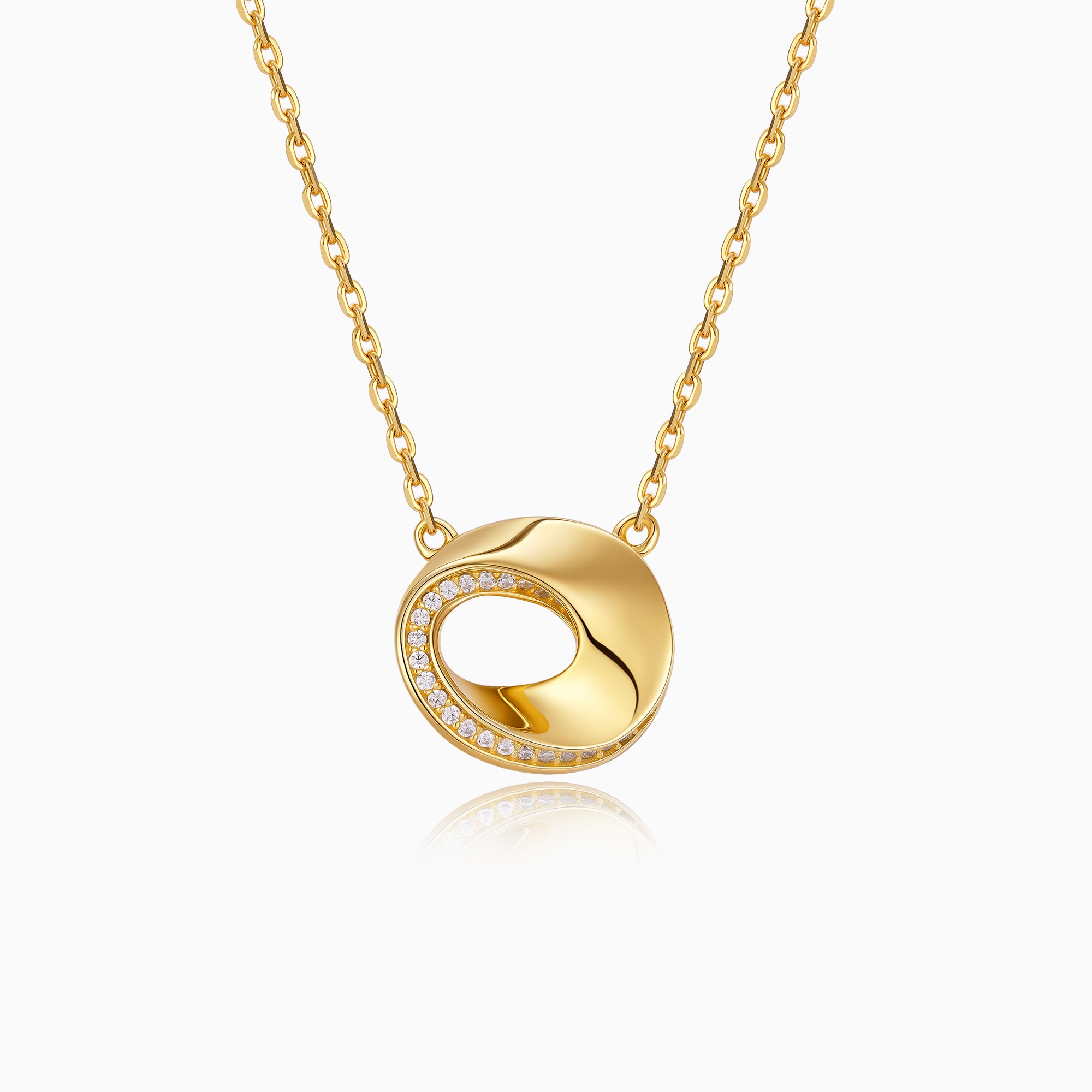 Flowing Circle Necklace
