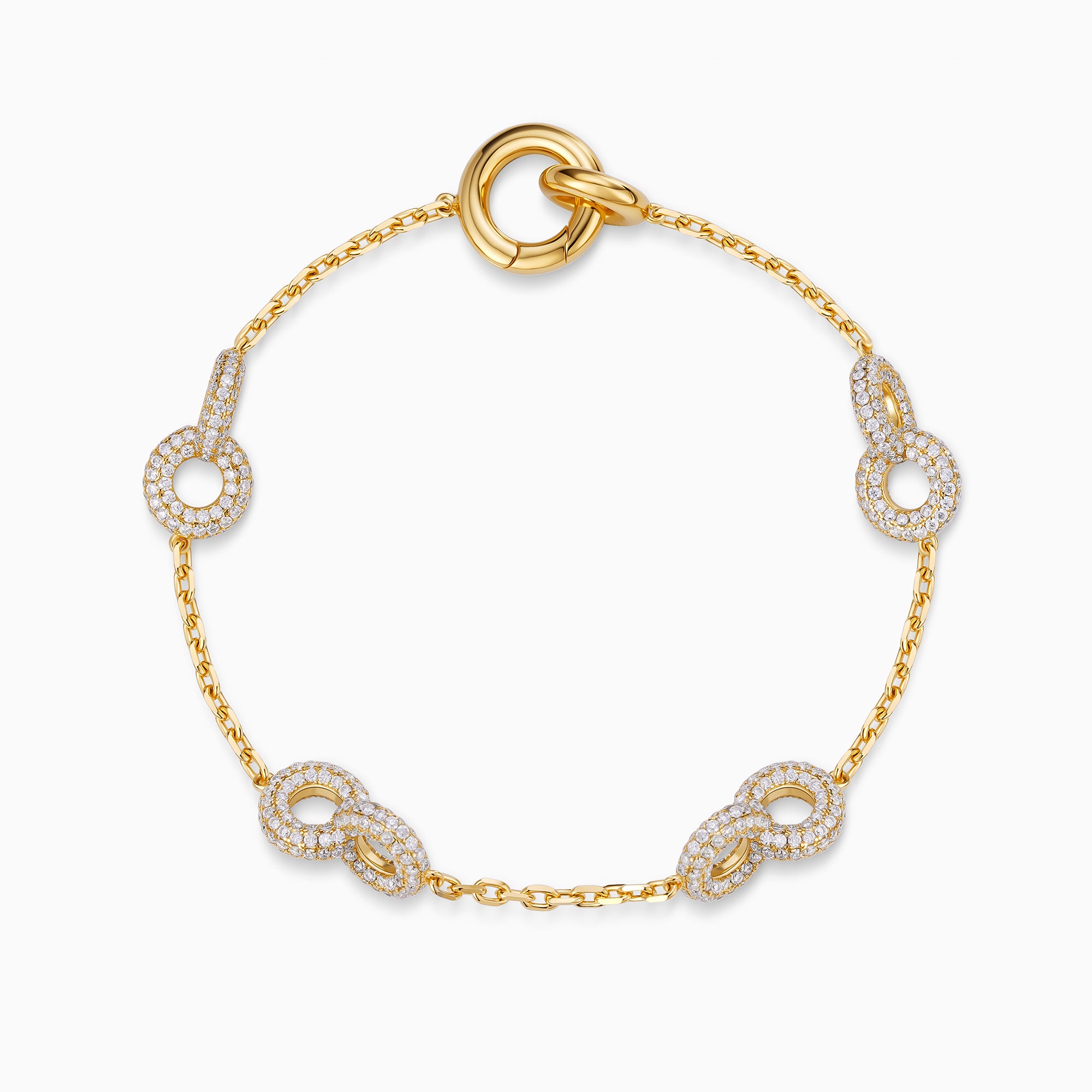 Infinity Circle Charm Bracelet
