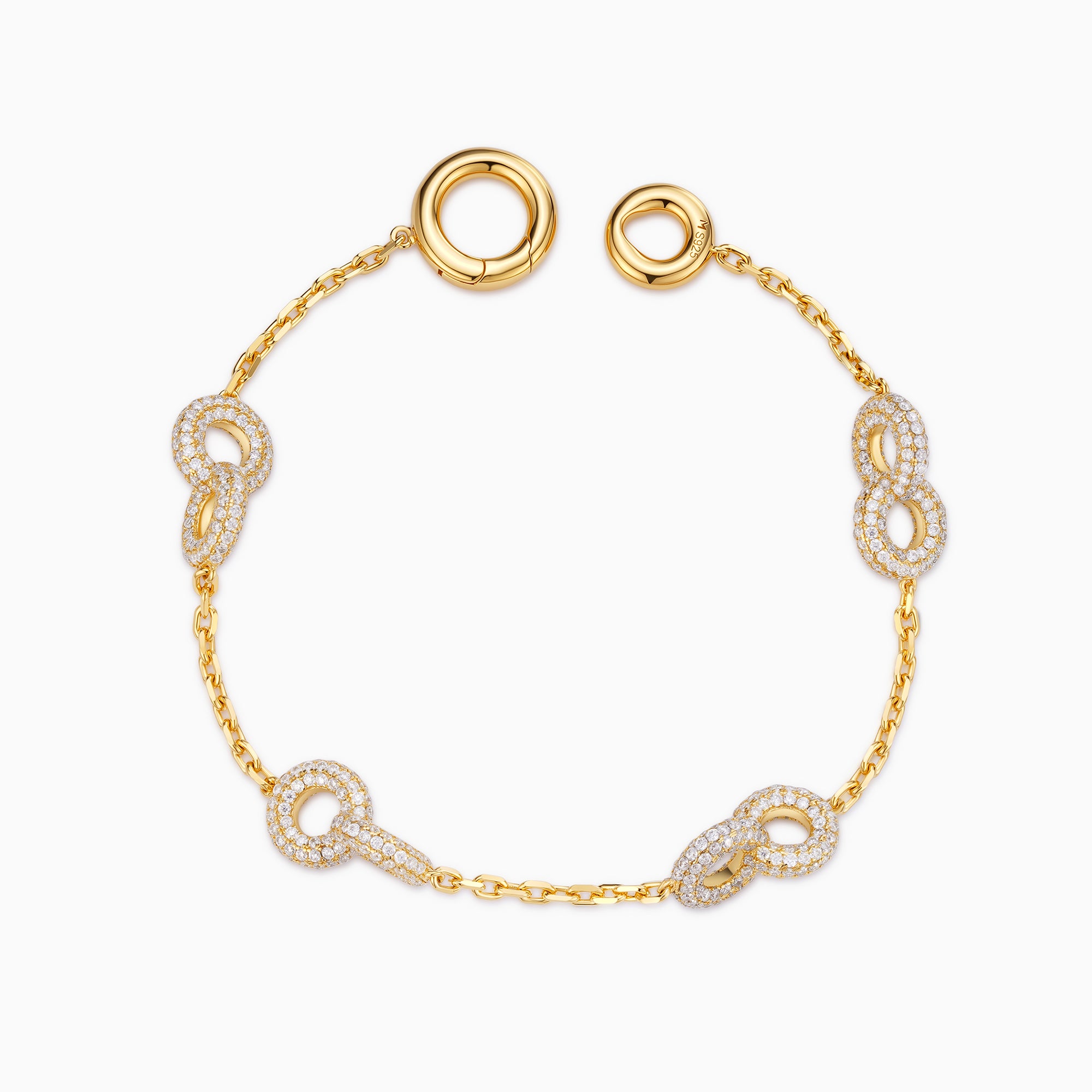 Infinity Circle Charm Bracelet