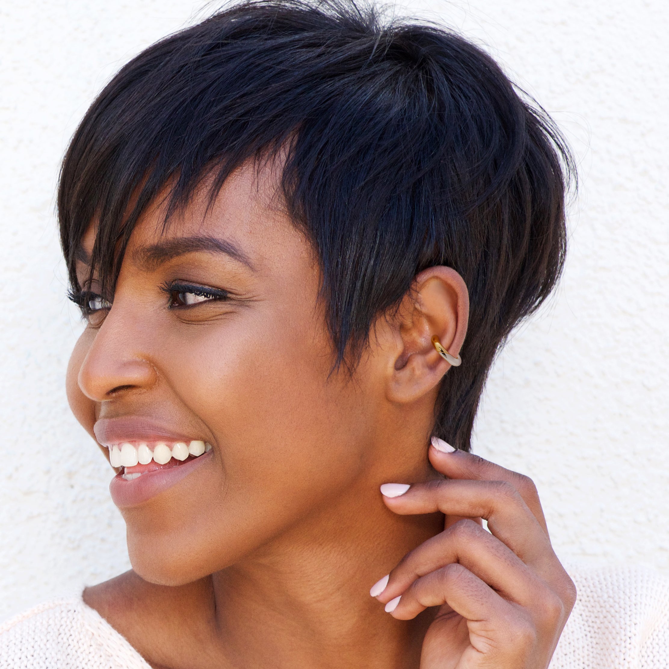 Gold and Silver Bi-Color Ear Cuff