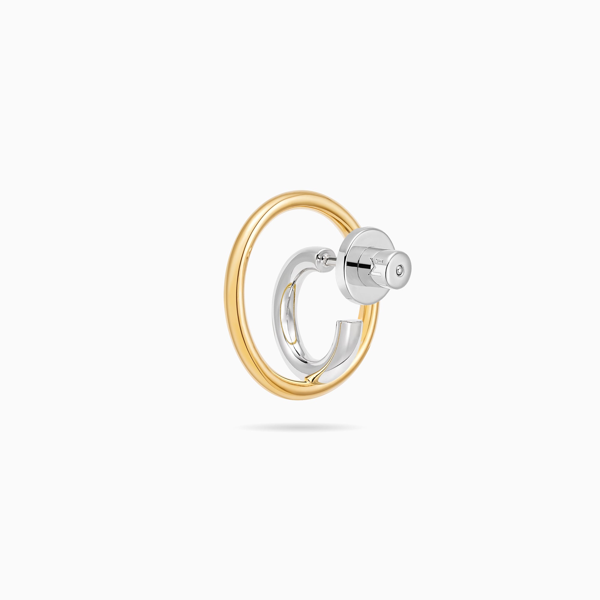 Gold and Silver Hoop and Huggie Earrings