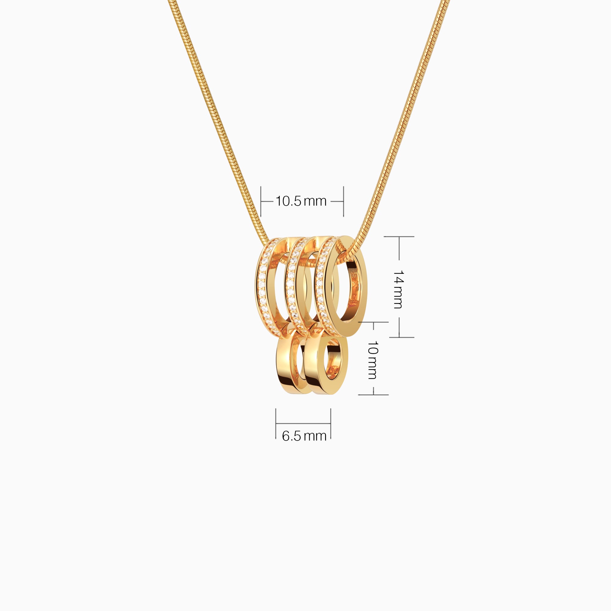 Kinetic Multi Hoop Necklace