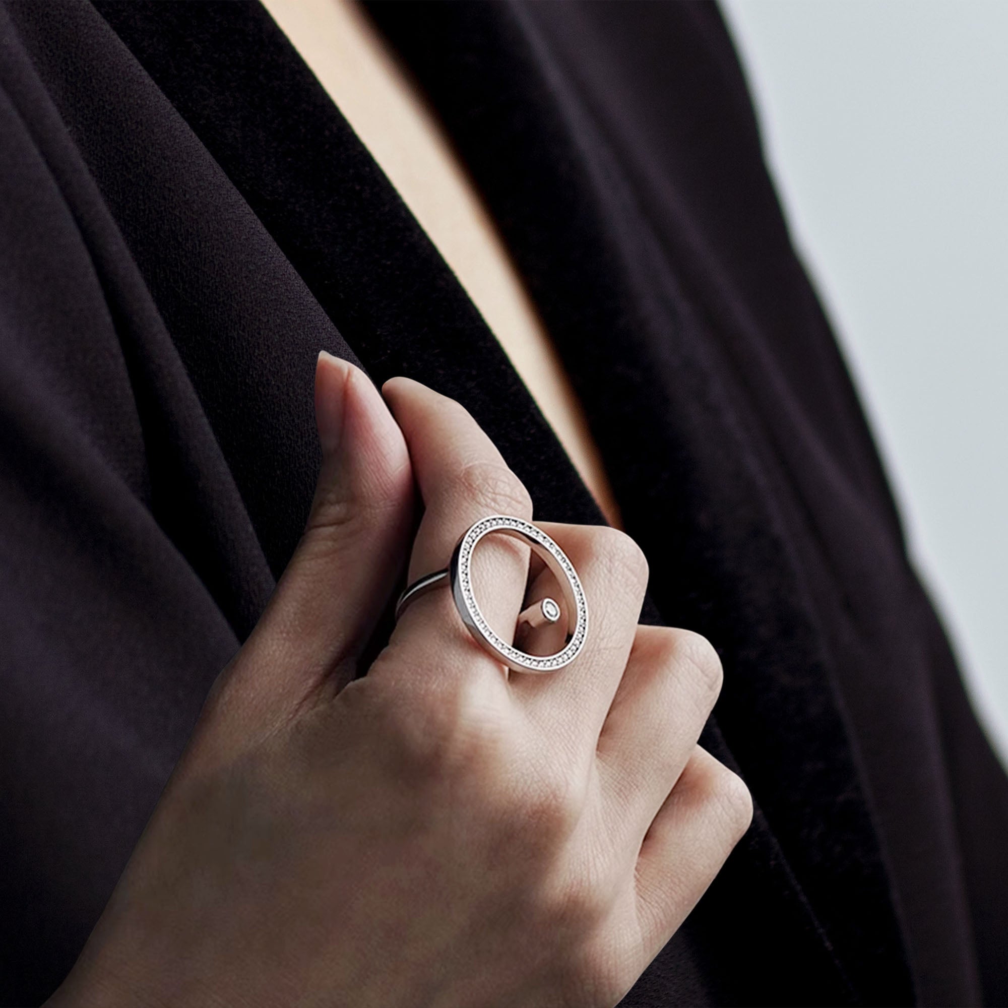 Large Open Circle Ring