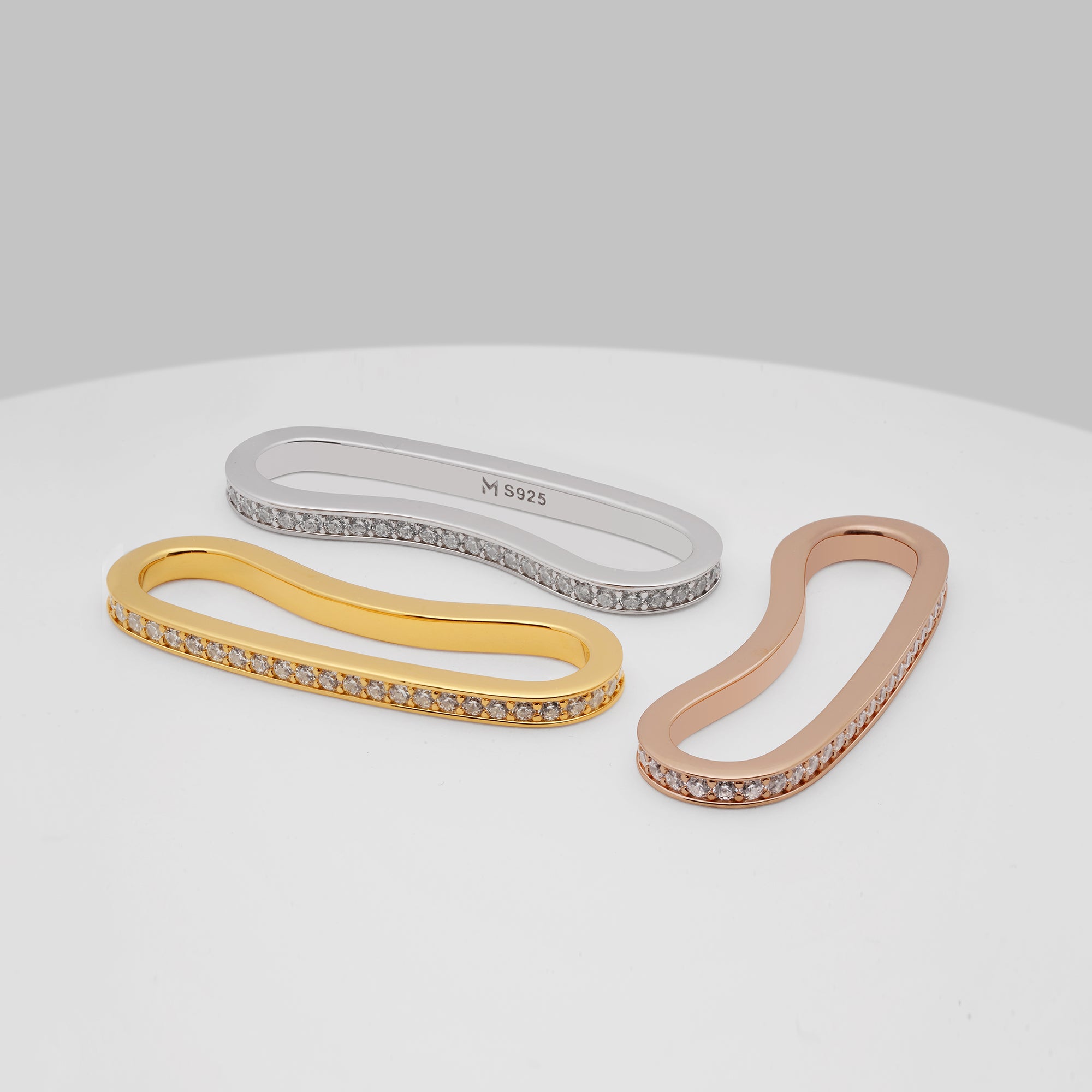Long Curvy Thin Bar Ear Cuff