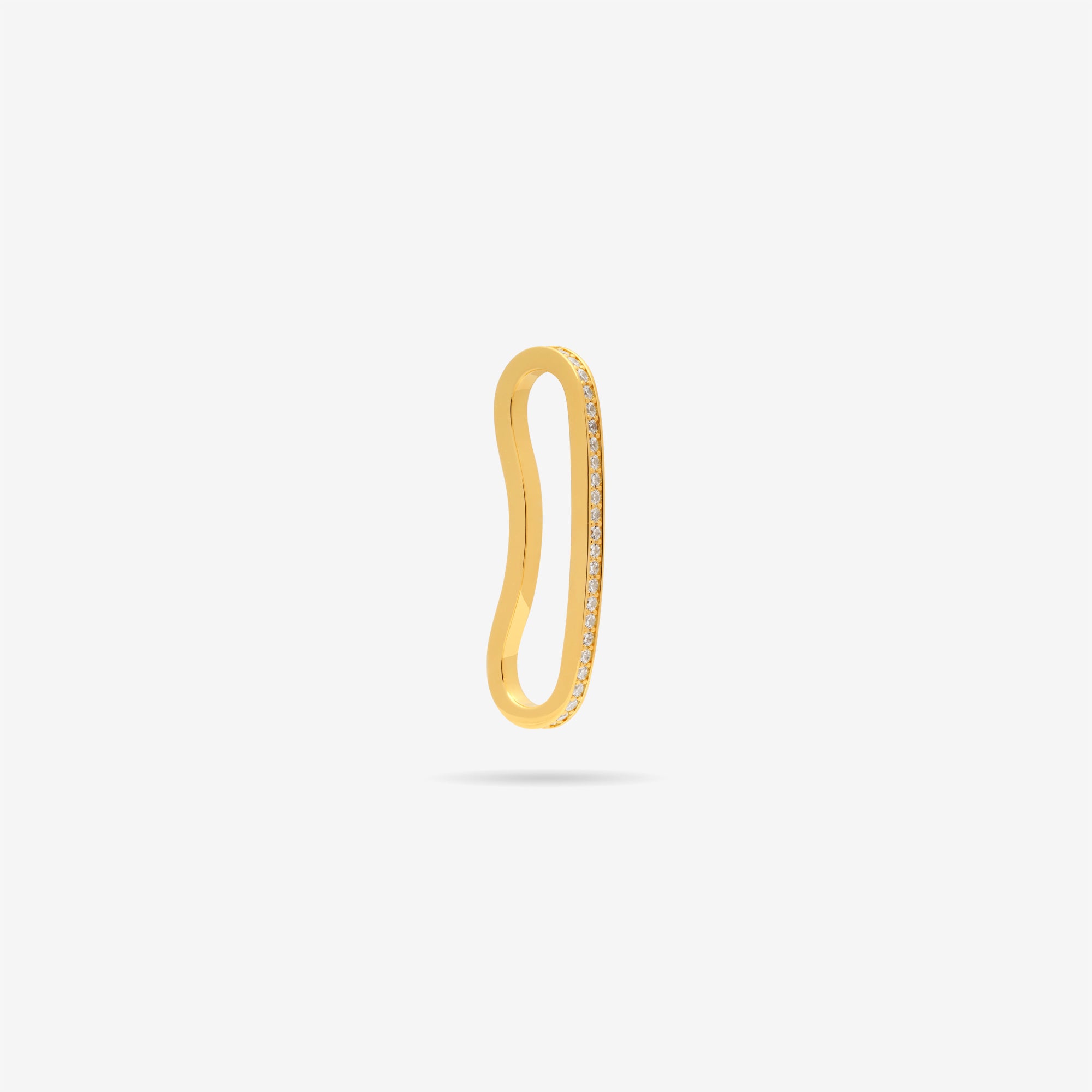 Long Curvy Thin Bar Ear Cuff