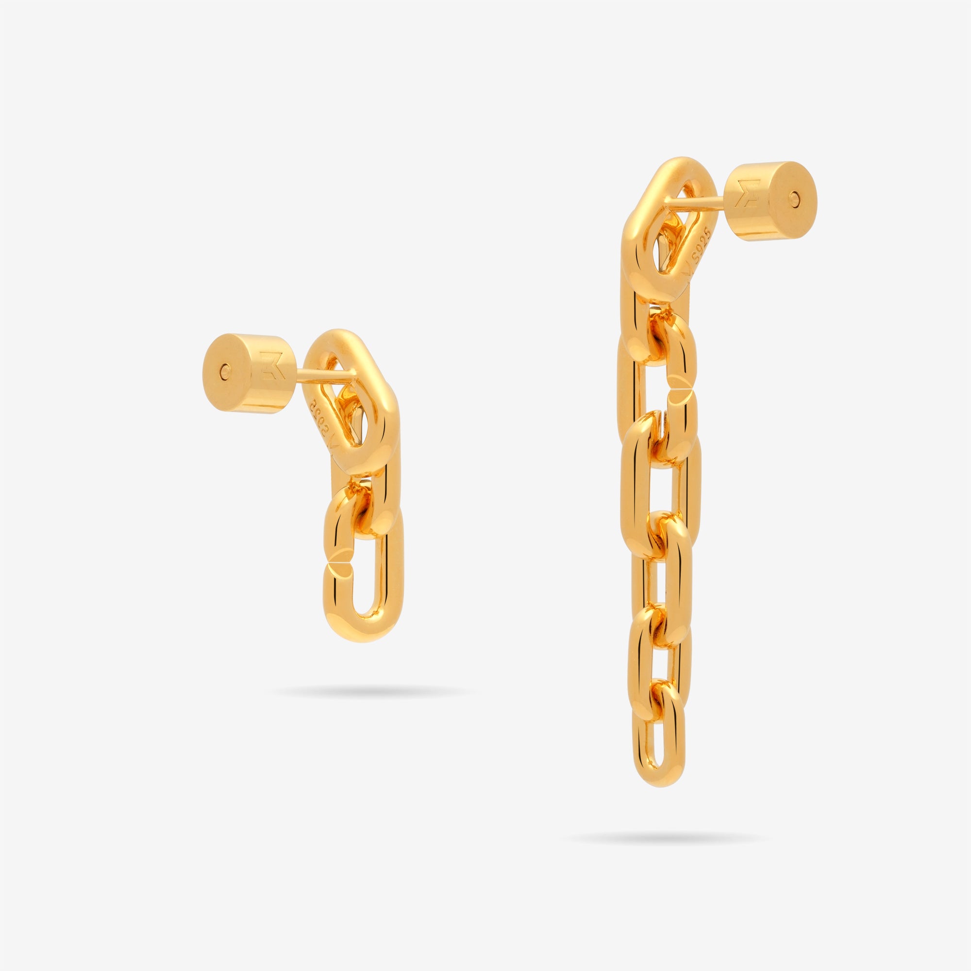 Long or Short Convertible Link Chain Earrings
