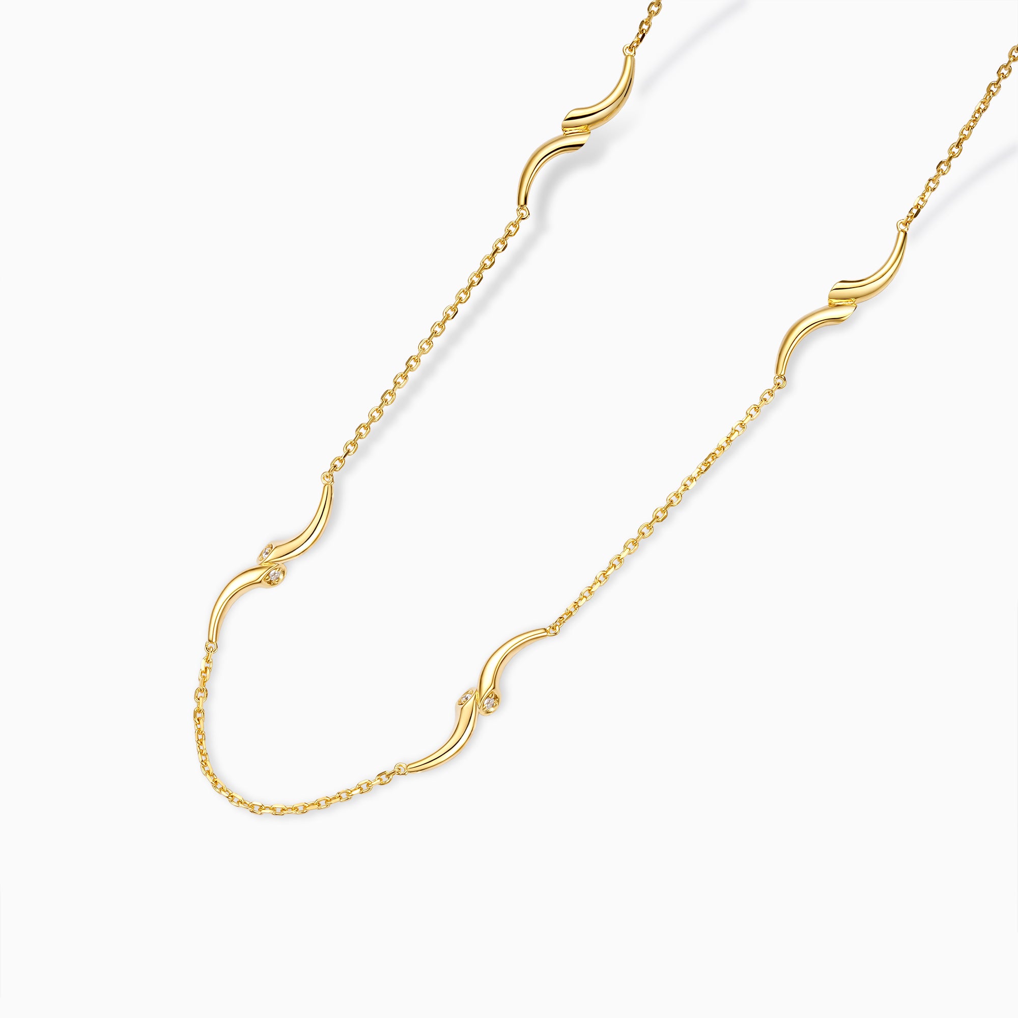 Multi Waterdrop Streak Necklace