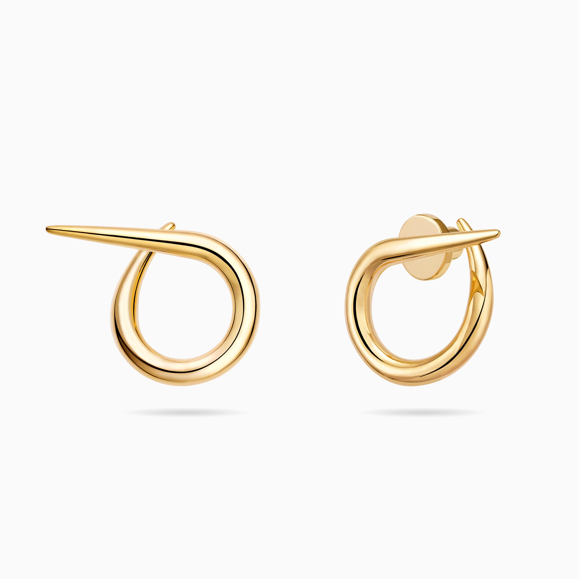 Open Twist Waterdrop Earrings