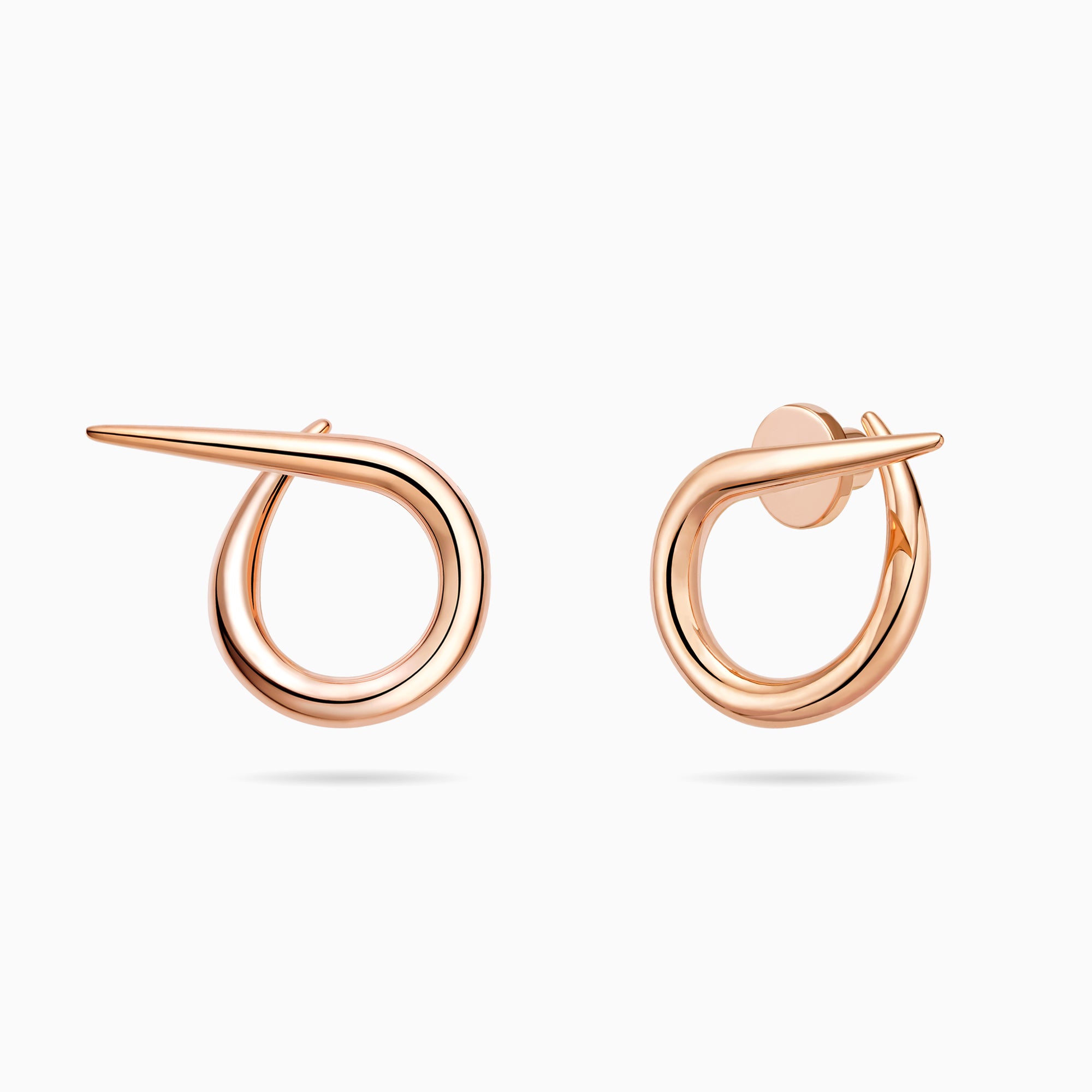 Open Twist Waterdrop Earrings