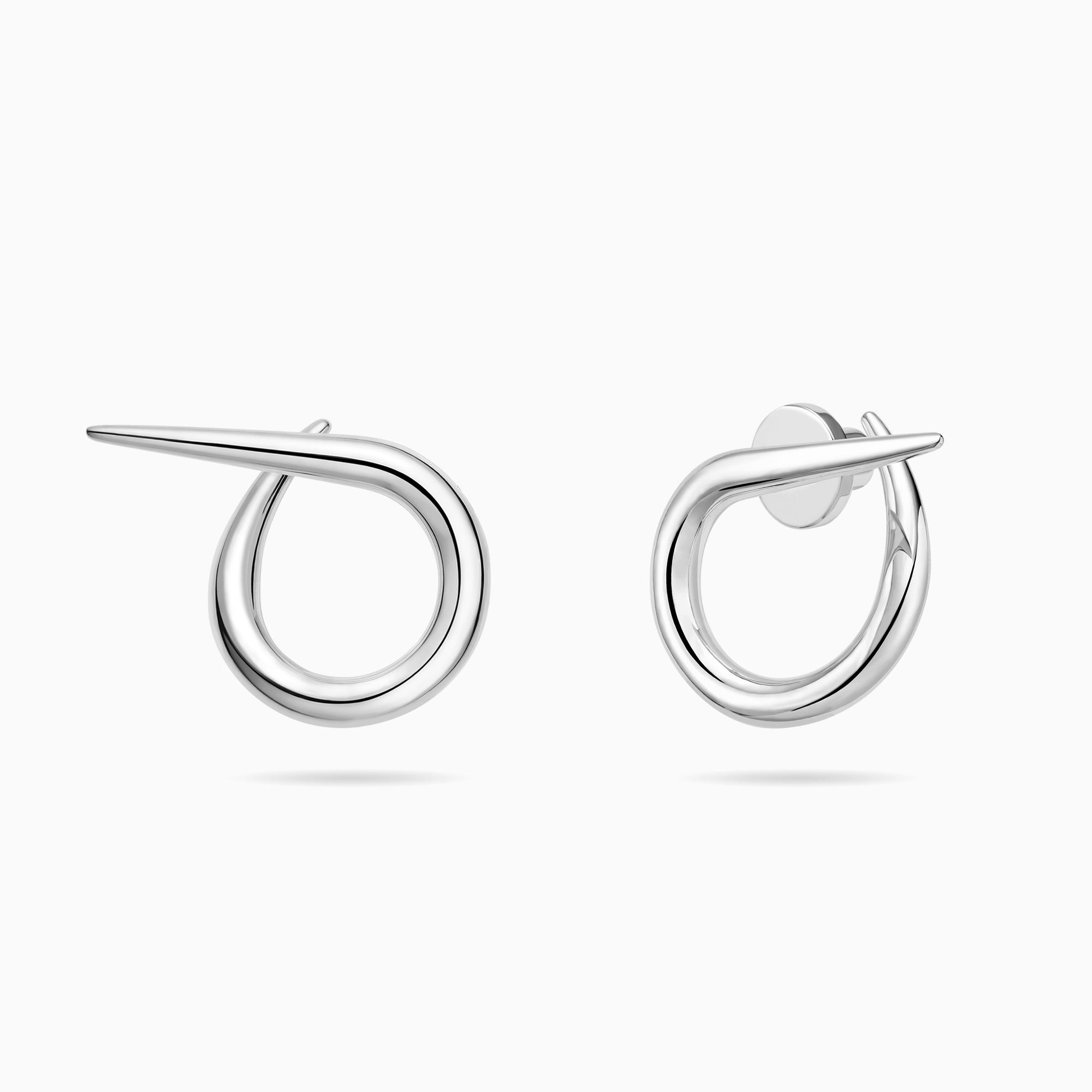 Open Twist Waterdrop Earrings