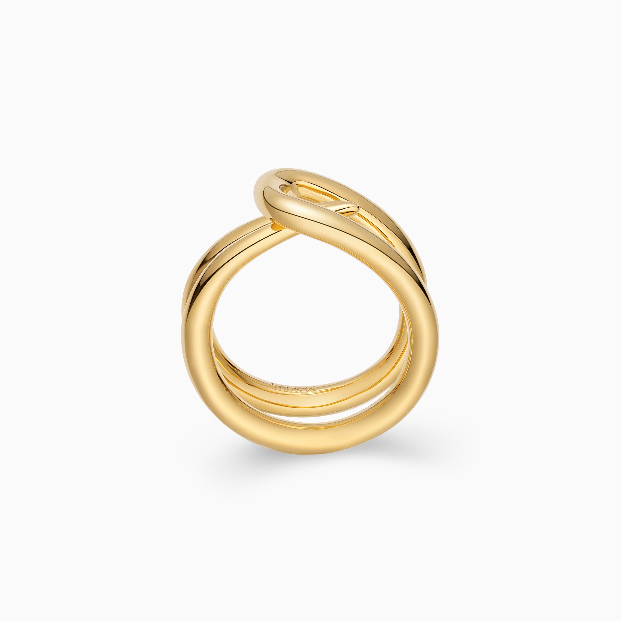 Pointed Double Band Ring