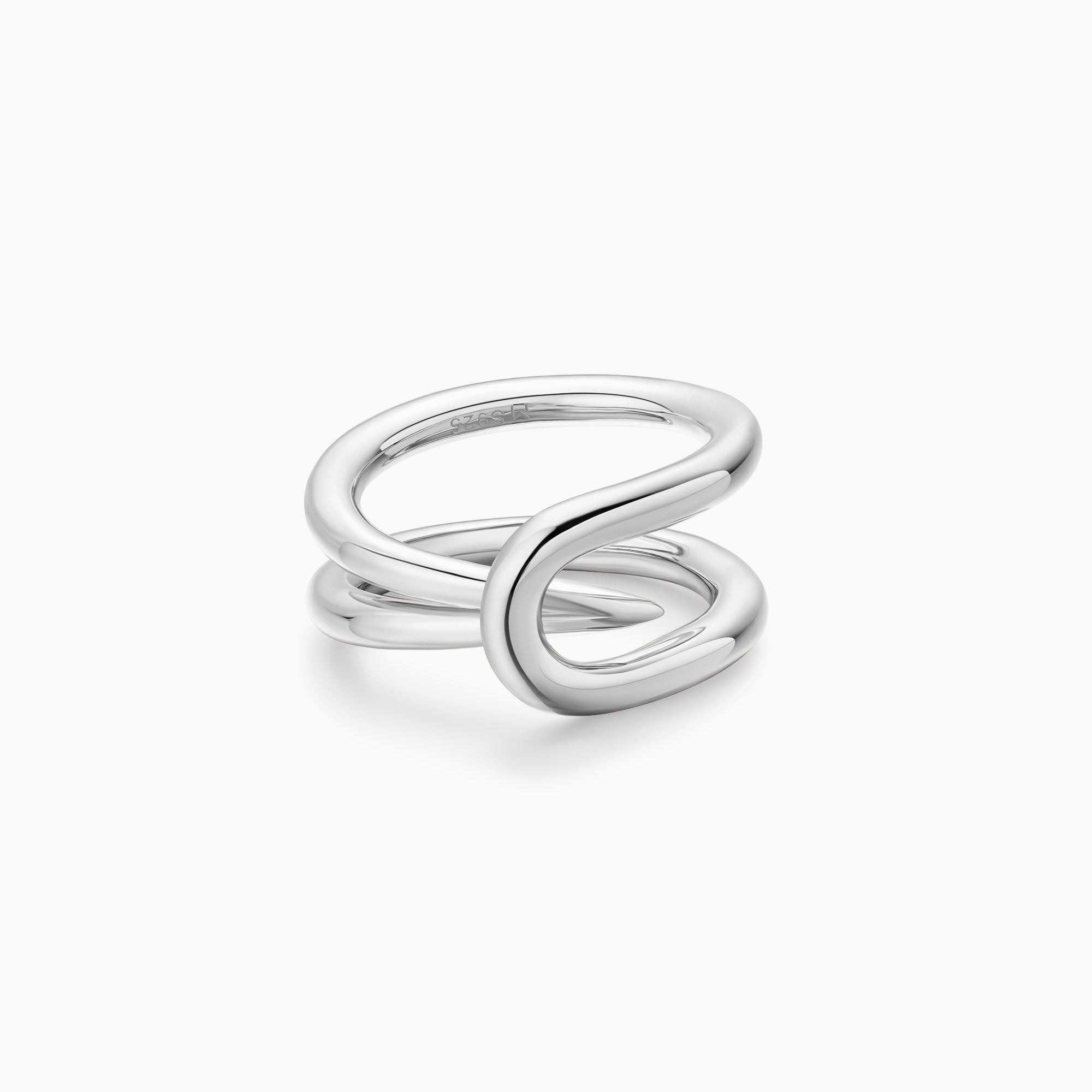 Pointed Double Band Ring