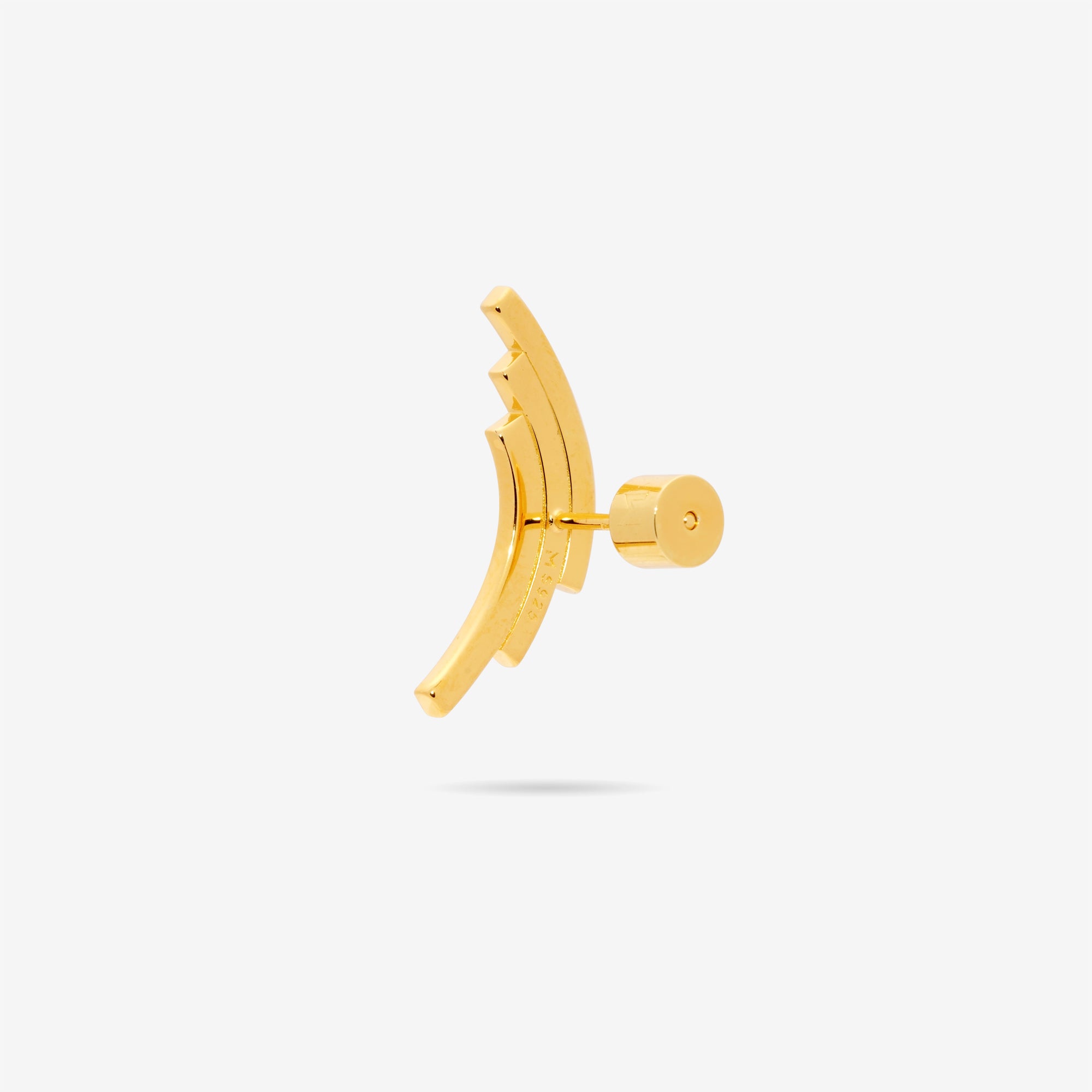 Sequenced Triple Arc Earrings