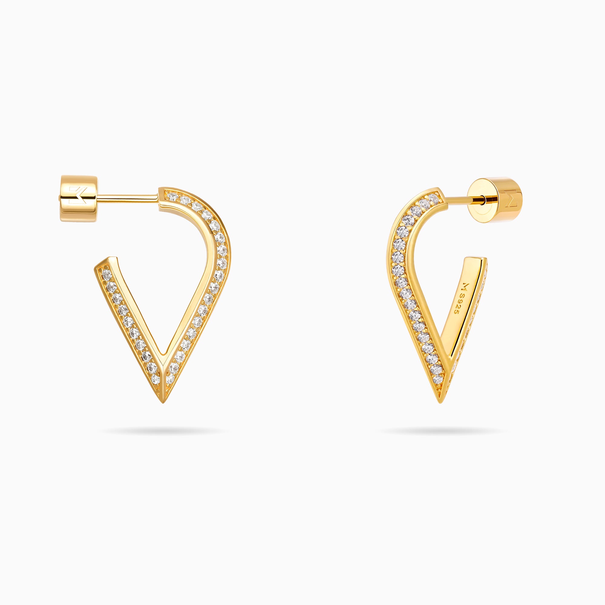 Stylized Pointed Waterdrop Earrings