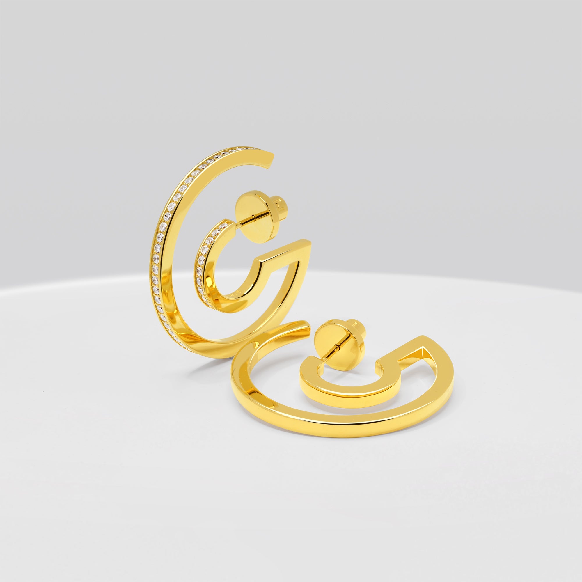 Unique Open Hoop and Huggie Earrings